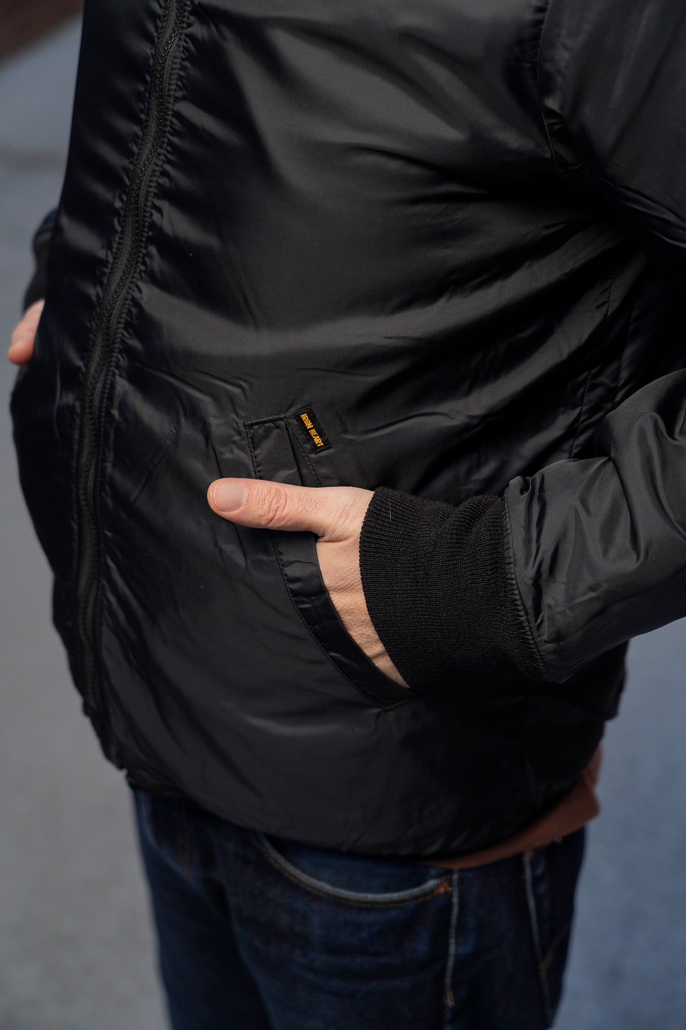 Iron Heart IHJ-157-BLK Reversible Fleece Jacket - Black