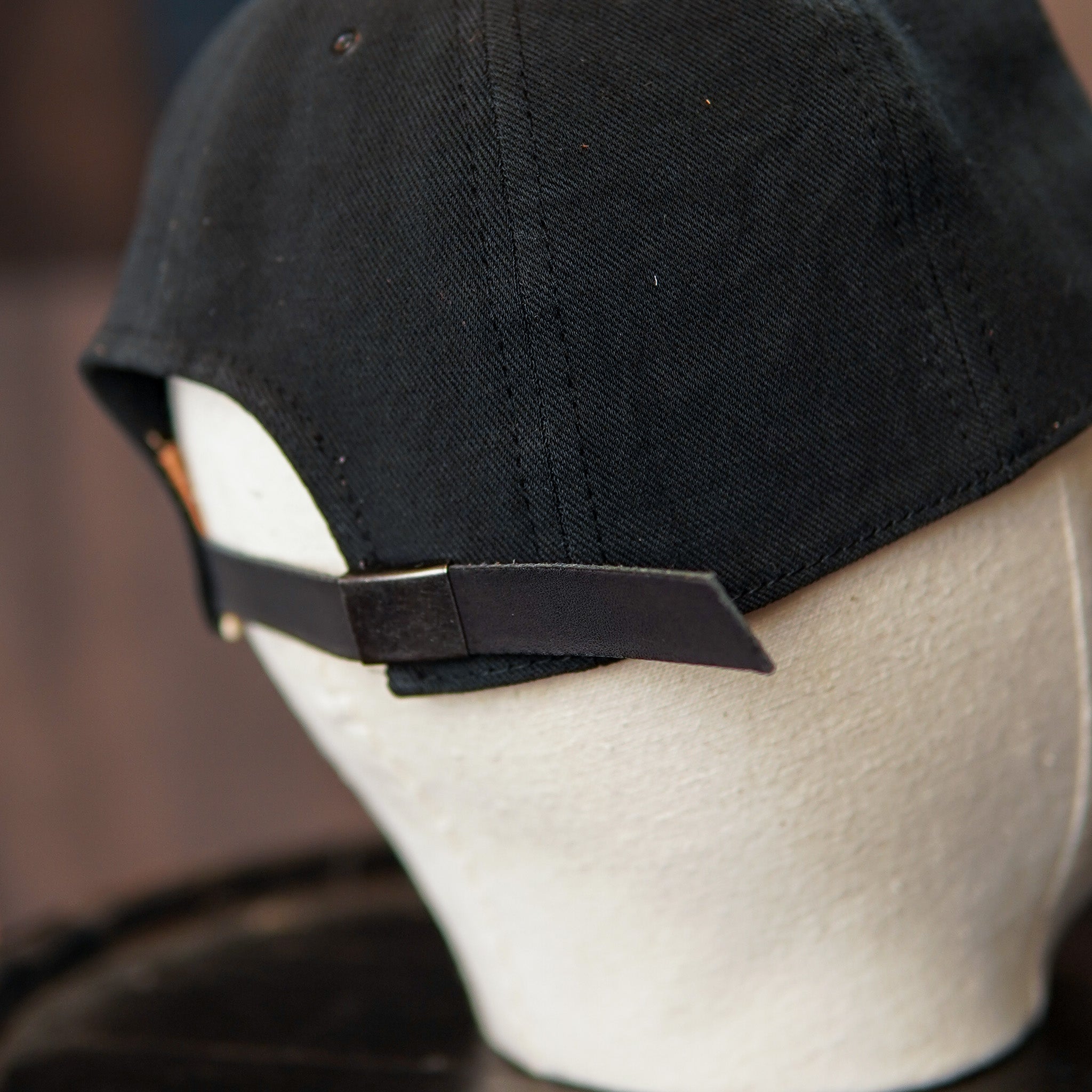 Poten Vintage Linen Twill Cap - Black