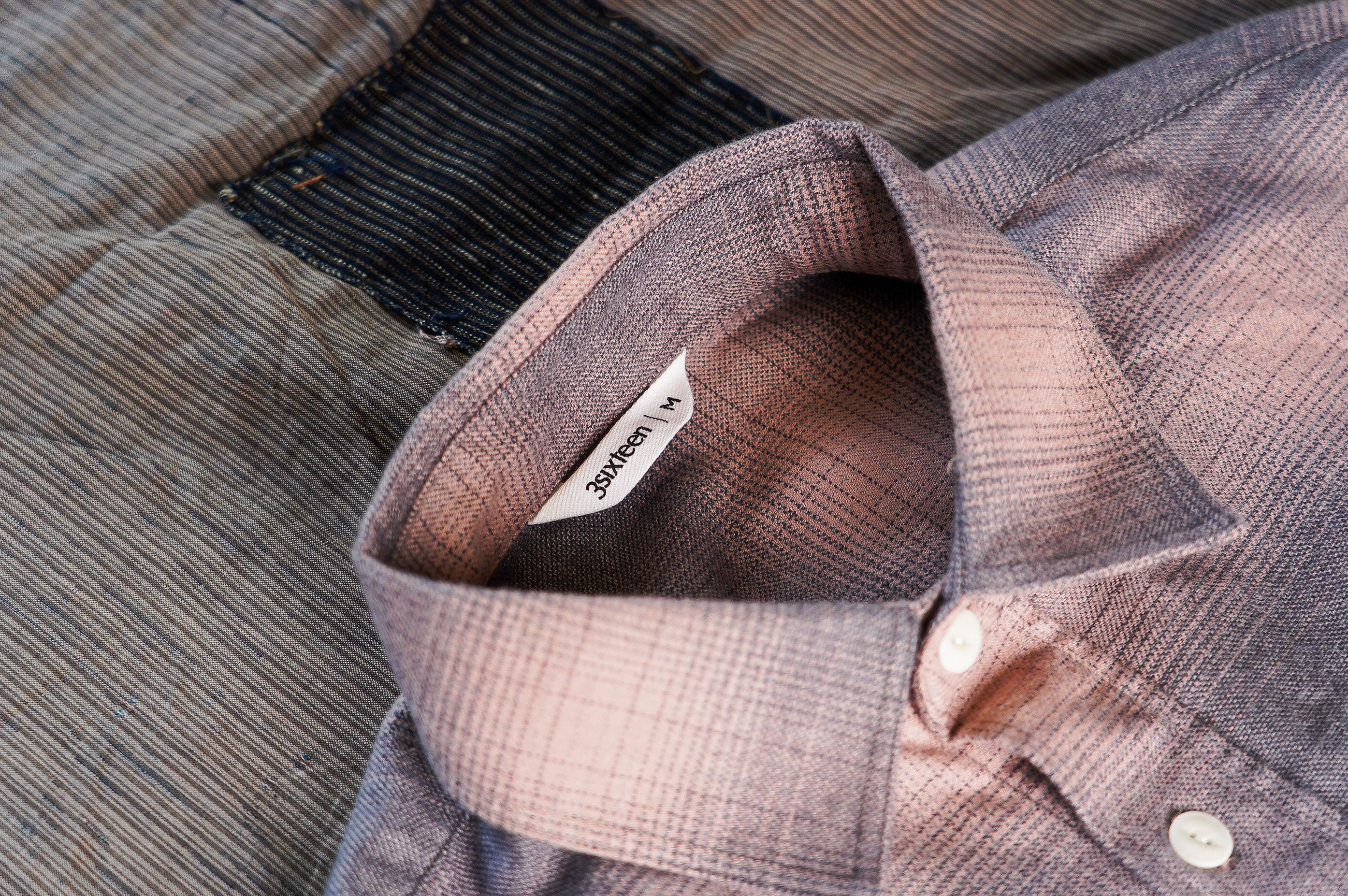 3sixteen Utility Flannel - Mauve Ombre