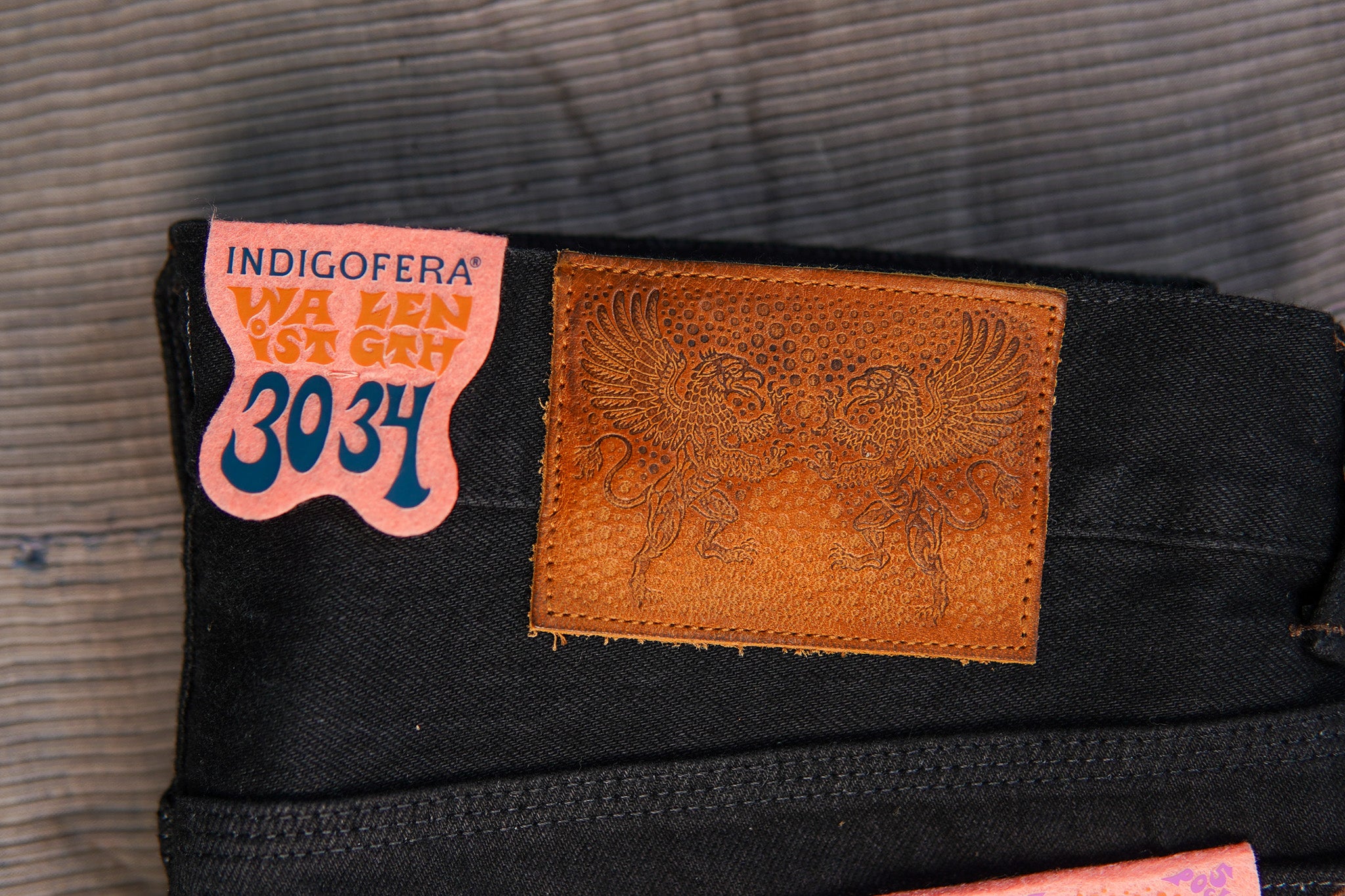 Indigofera Duke Wide Fit - 14.5oz Gunpowder Rinsed Denim