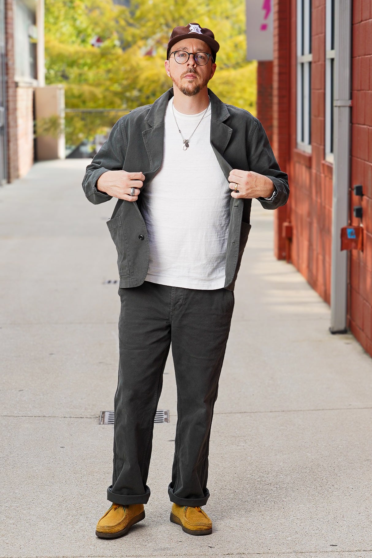 3sixteen Work Blazer - Ivy Green