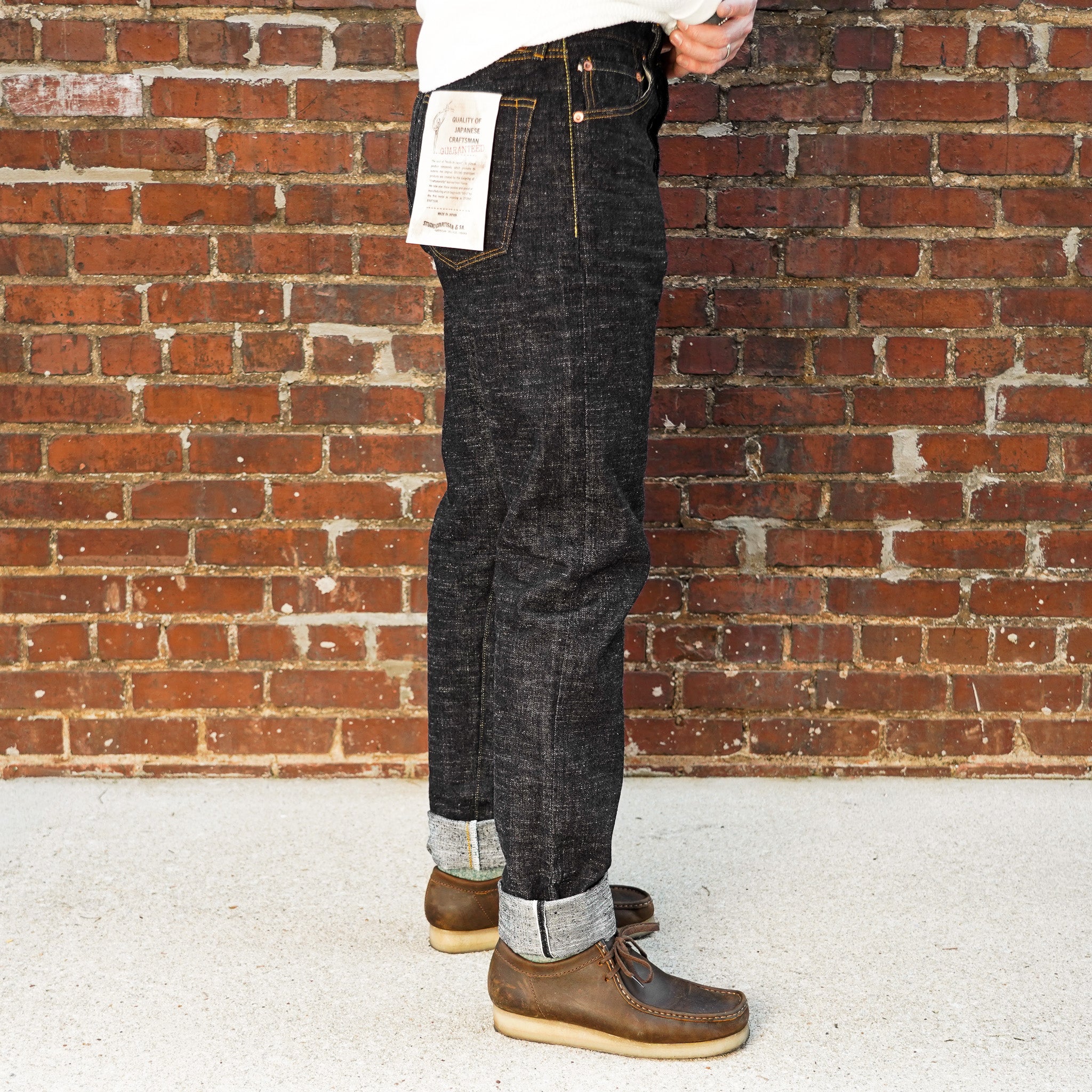 Studio D'Artisan SD-1008 GL3 Relaxed Tapered Fit Indigo Selvedge Denim - One Washed