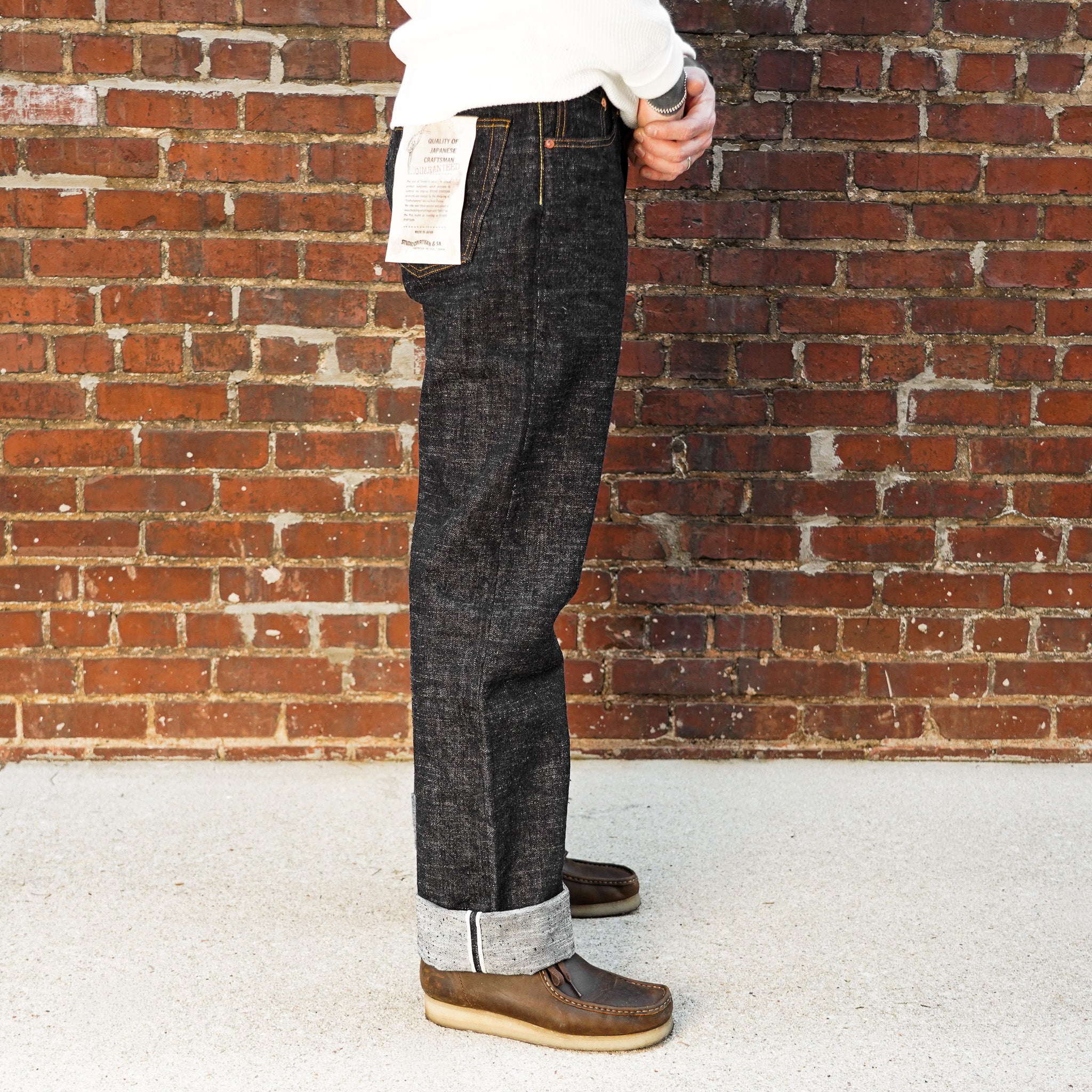 Studio D'Artisan SD-1002 GL3 Loose Fit Indigo Selvedge Denim - One Washed