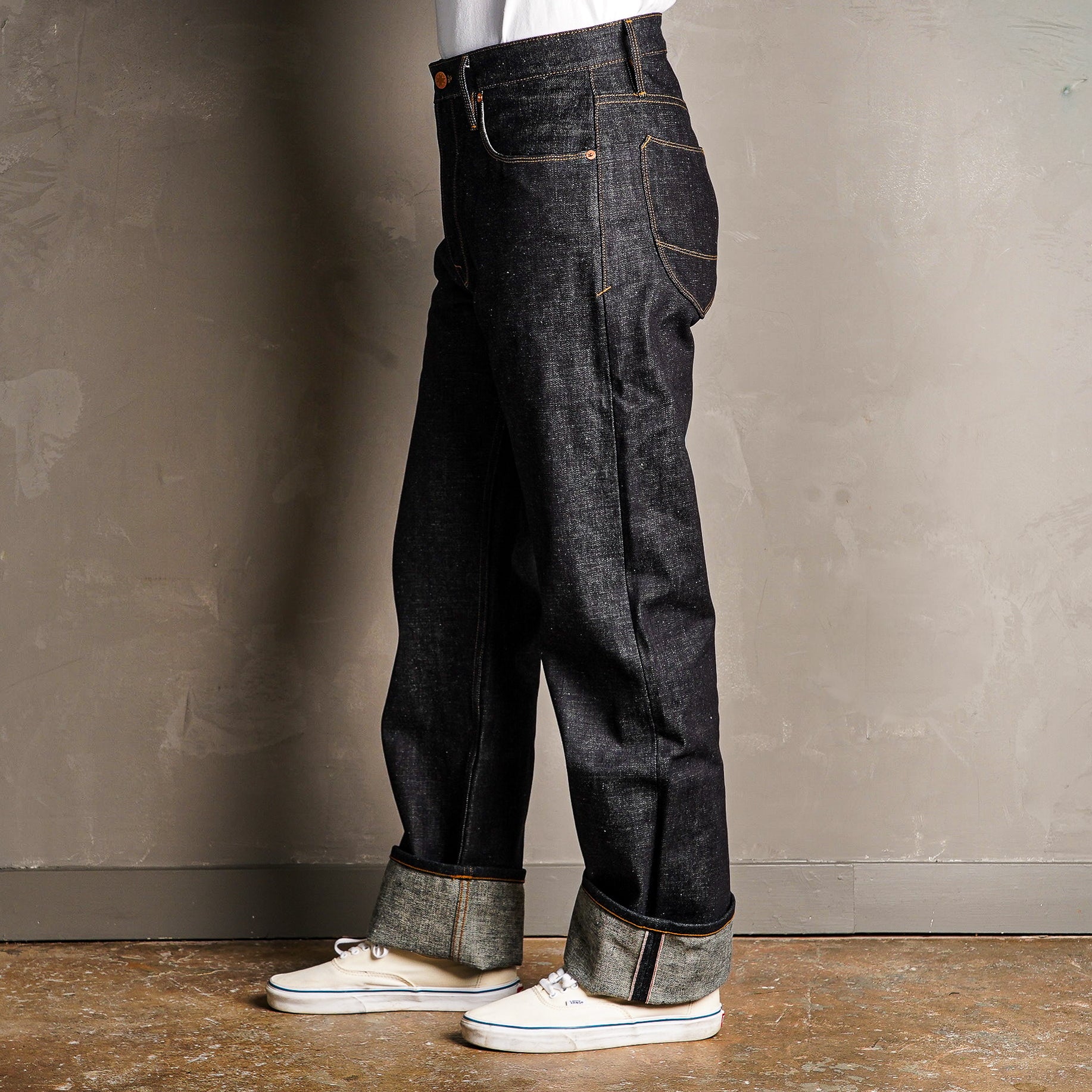 Freenote Cloth Modesto Wide Leg - 16oz Indigo Selvedge Denim