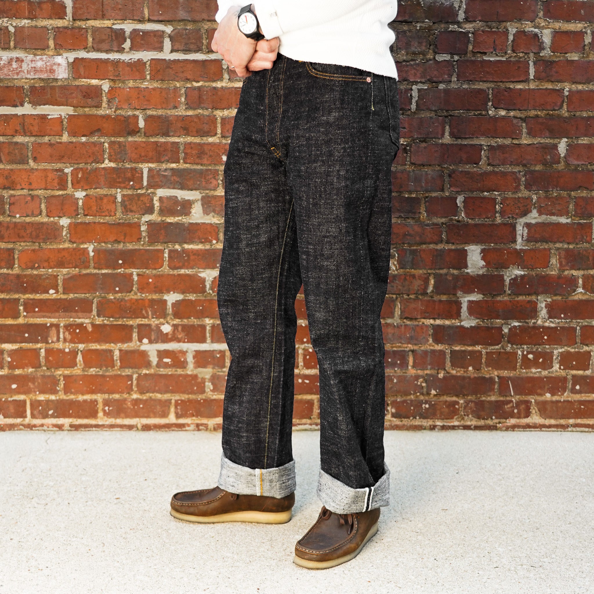 Studio D'Artisan SD-1002 GL3 Loose Fit Indigo Selvedge Denim - One Washed