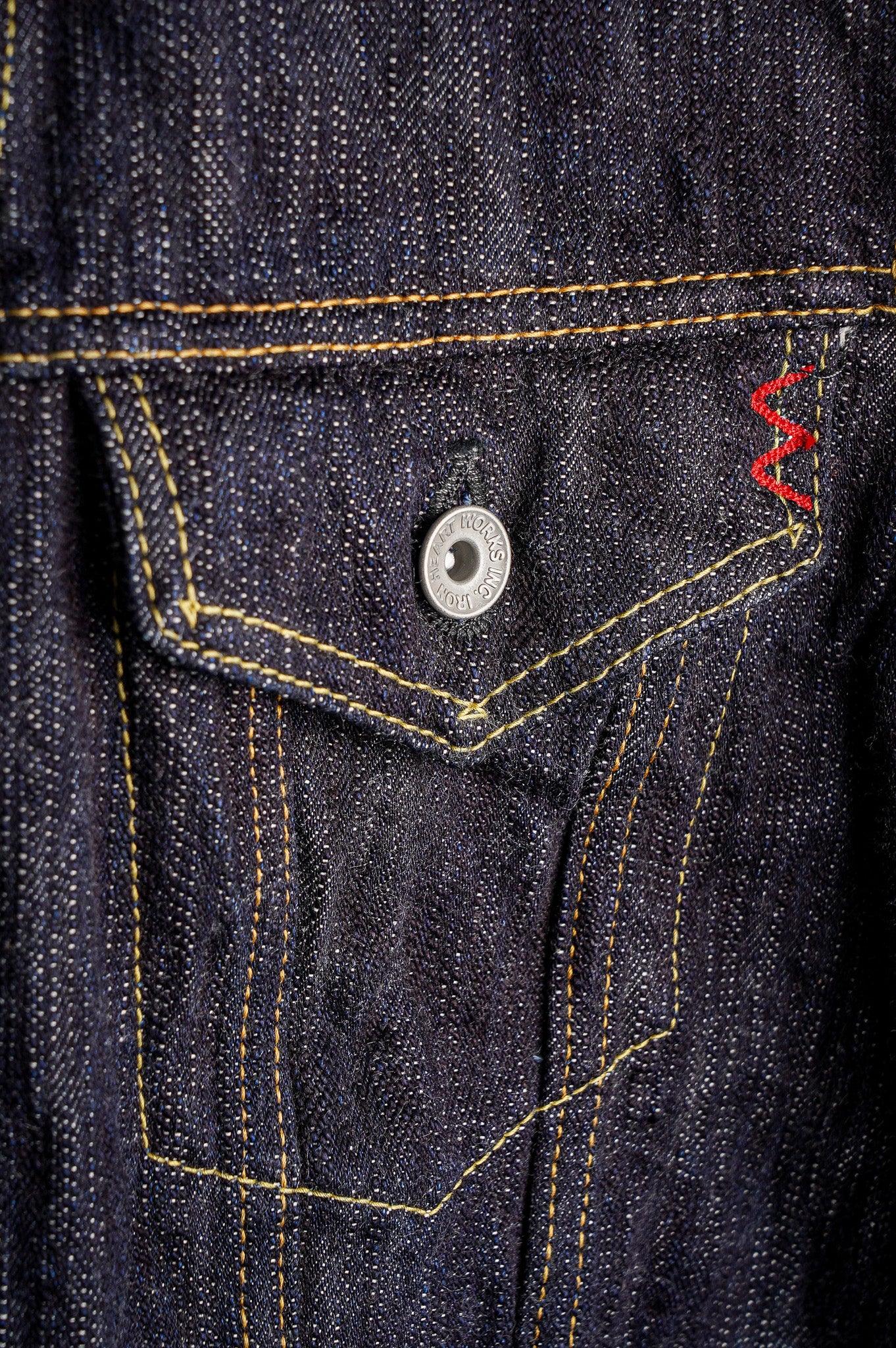 Iron Heart IH-526J-SLB 16oz Slubby Selvedge Denim Type III Jacket - Indigo