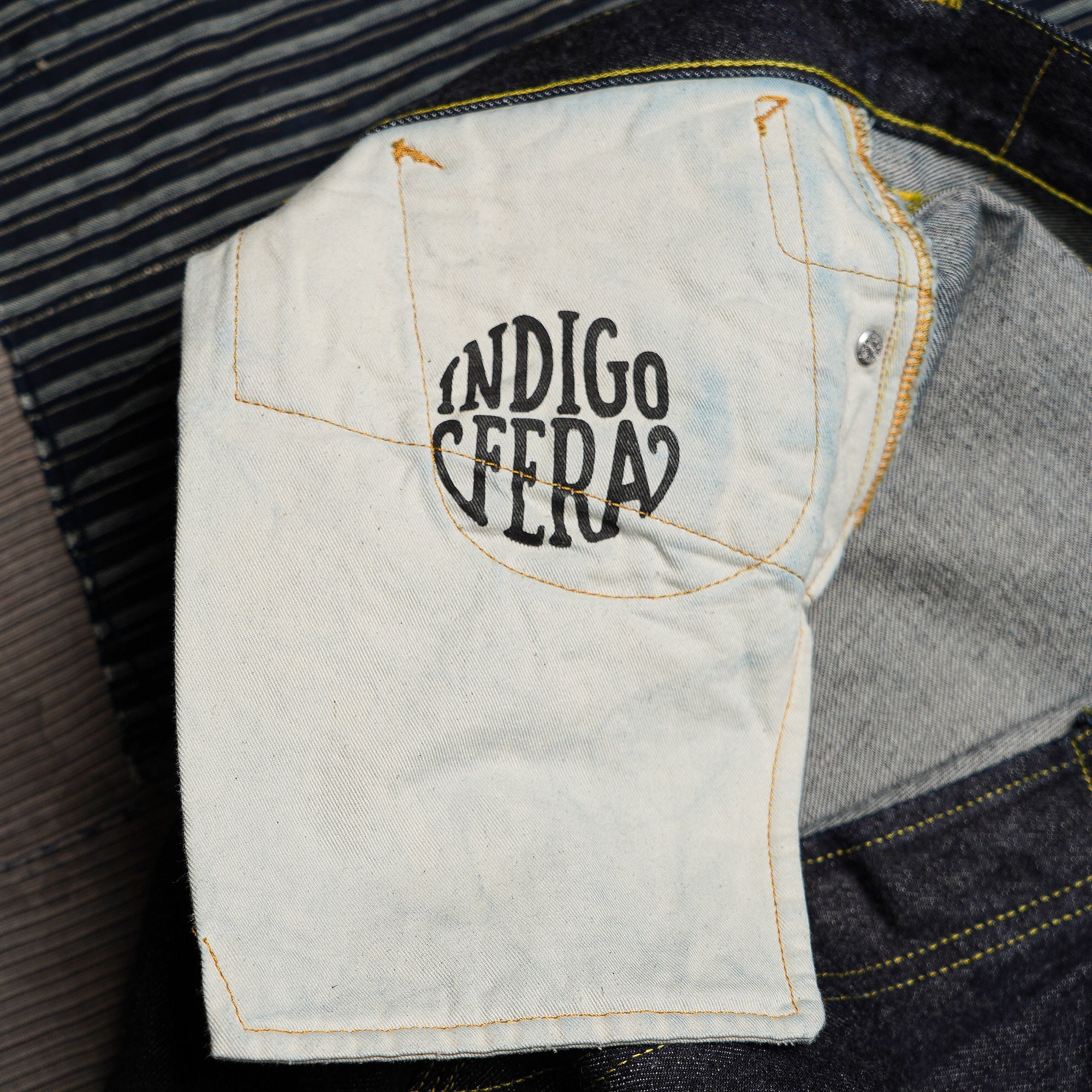 Indigofera Duke Wide Fit - 14.5oz Overseas Rinsed Denim