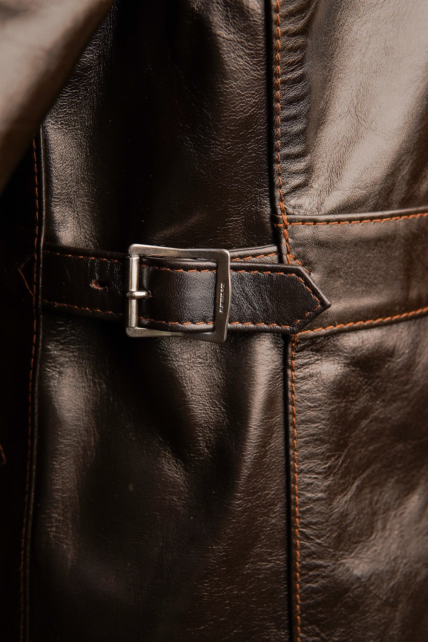 The Flat Head FN-LJ-HS005 Single Rider's Horsehide Jacket - Seal Brown