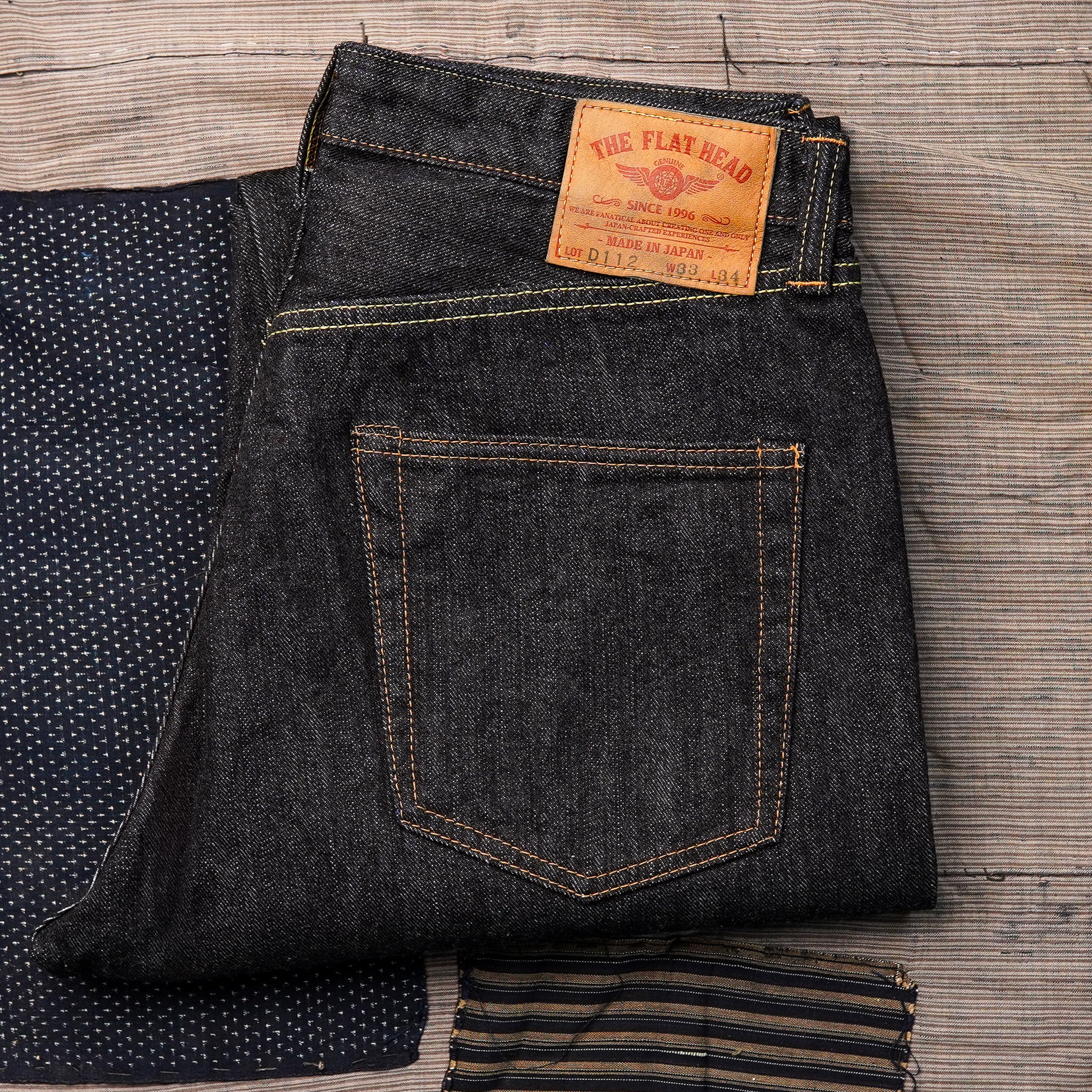 The Flat Head FN-D112 14.5oz Left Hand Twill Relax Tapered