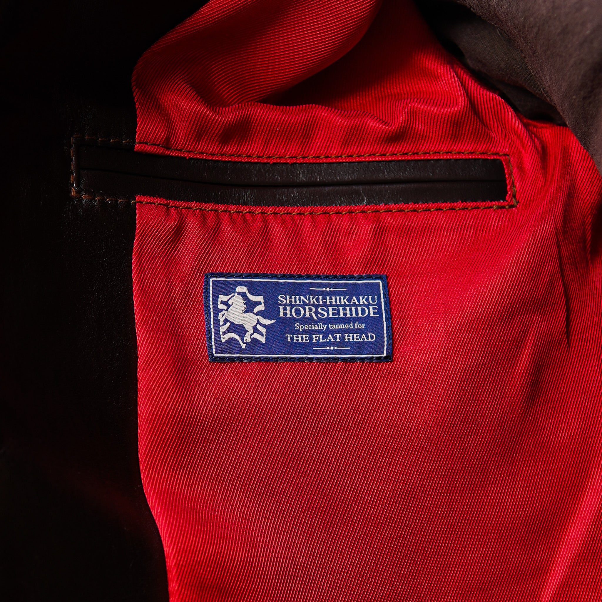 The Flat Head FN-LJ-HS005 Single Rider's Horsehide Jacket - Seal Brown