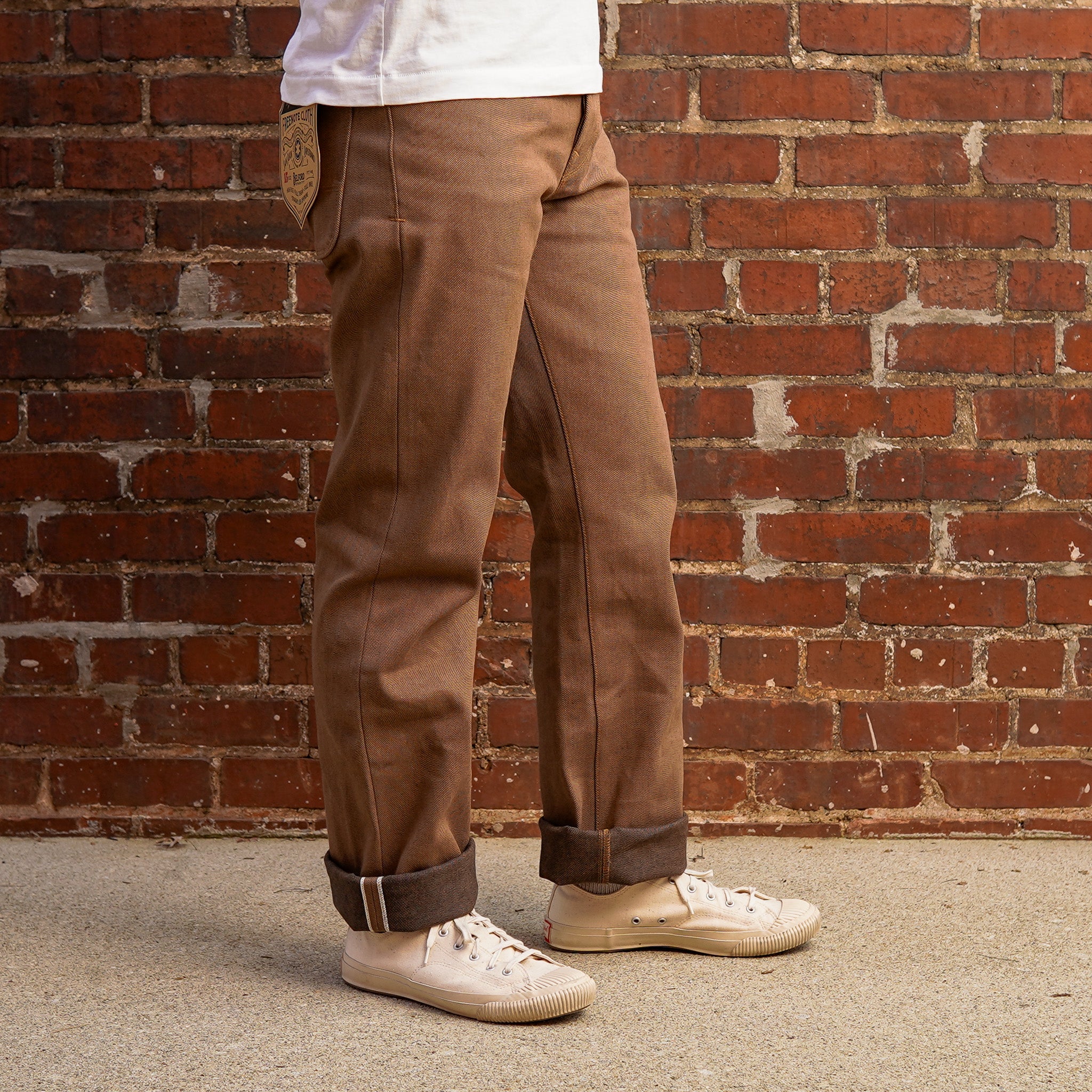 Freenote Cloth Belford Straight Cut - 15oz Light Brown Denim