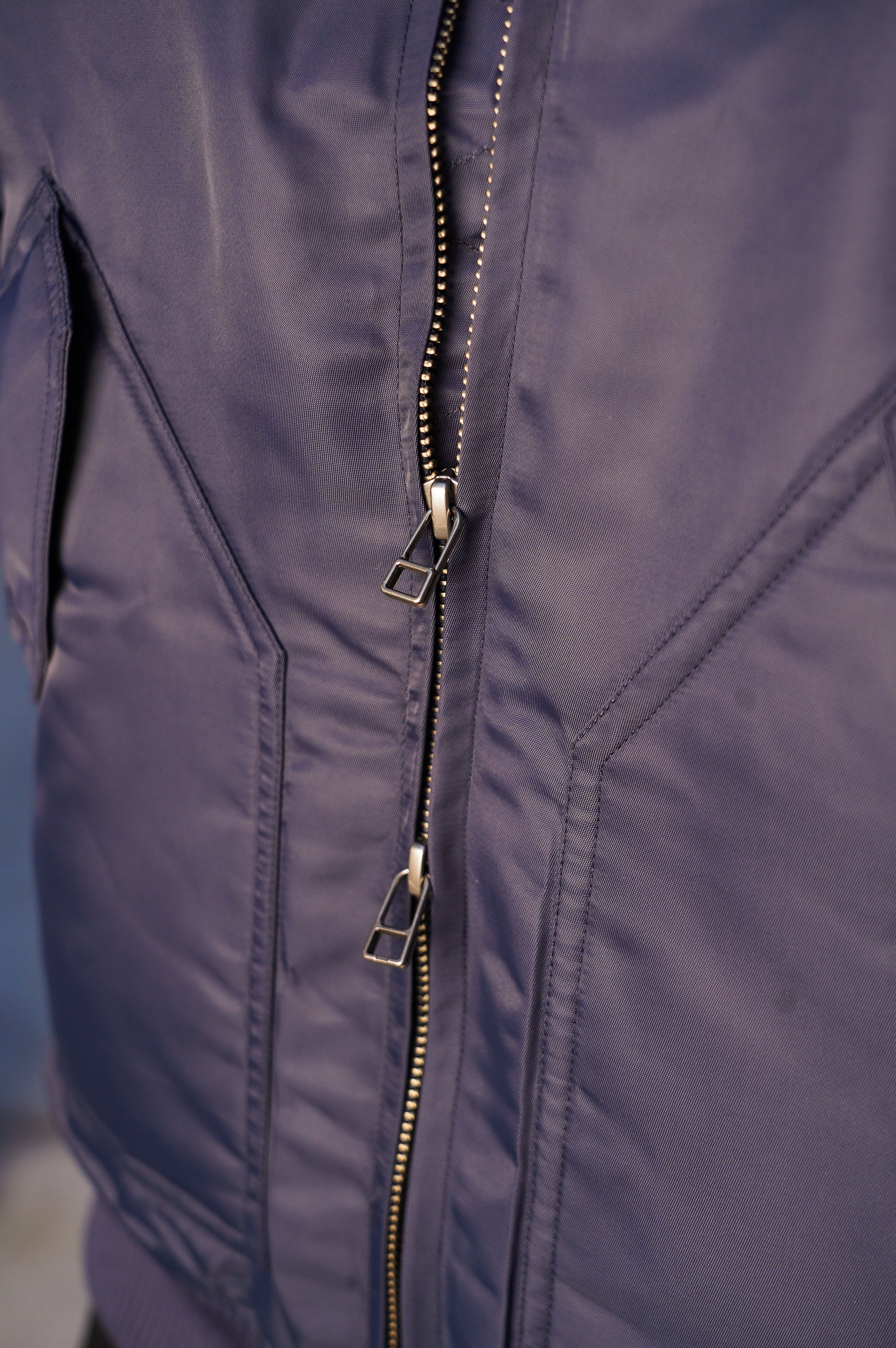 3sixteen CWU Flight Jacket - Blue Aviator Satin