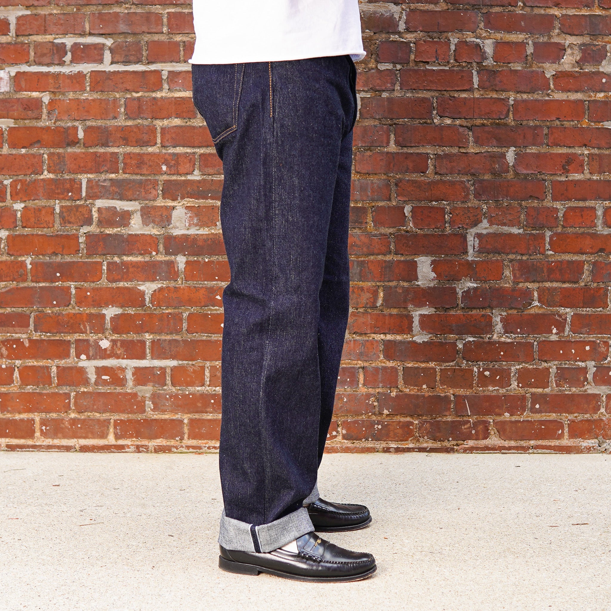 Pure Blue Japan XX-002 14oz Selvedge Denim Piped Straight - One Washed