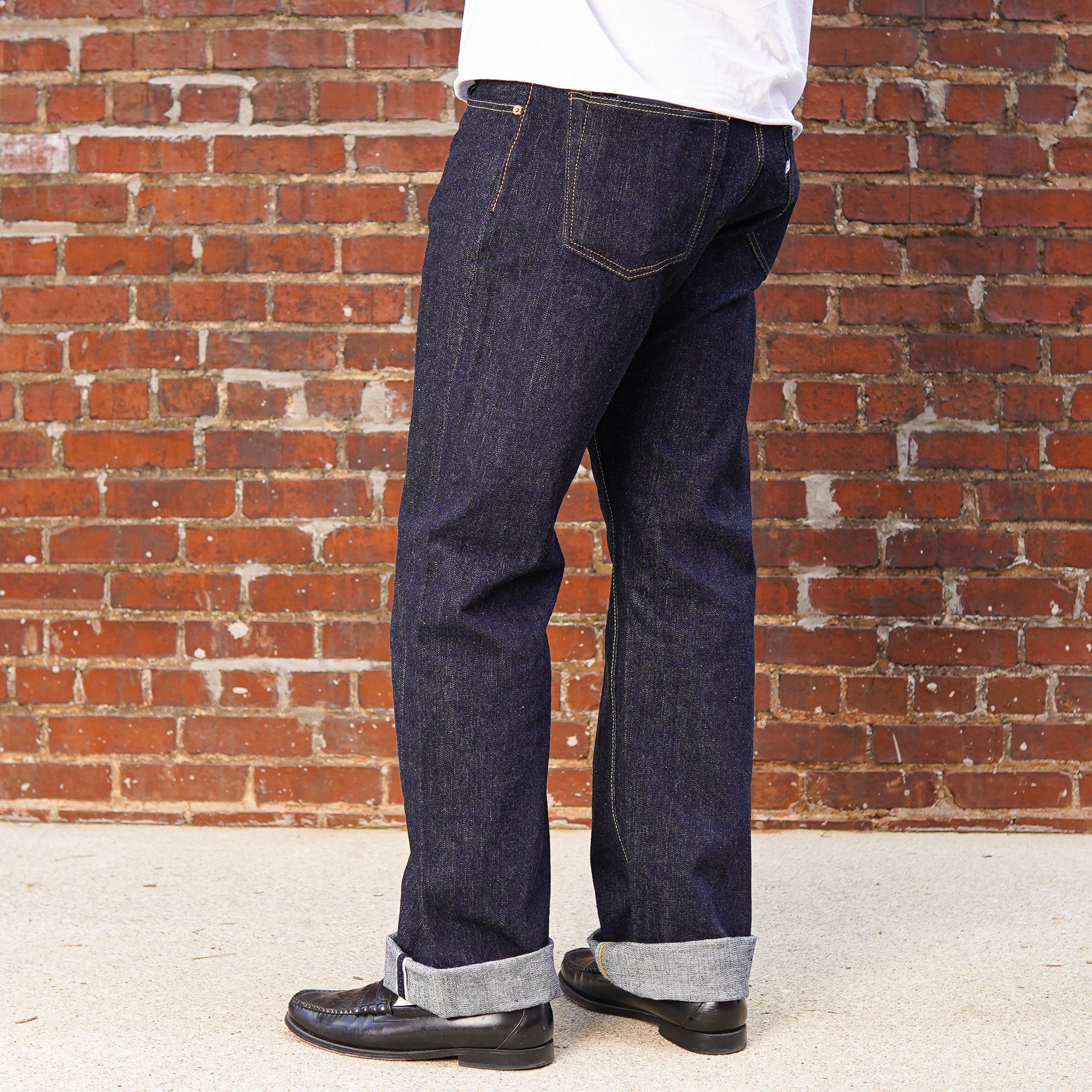 Pure Blue Japan XX-002 14oz Selvedge Denim Piped Straight - One Washed