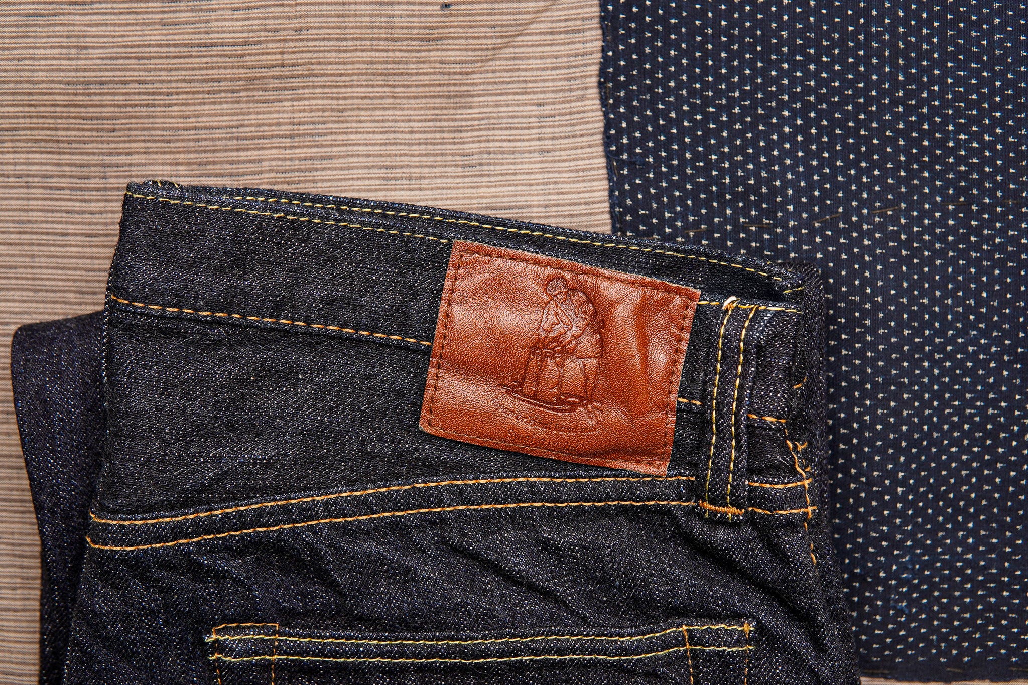 Pure Blue Japan XX-002 14oz Selvedge Denim Piped Straight - One Washed