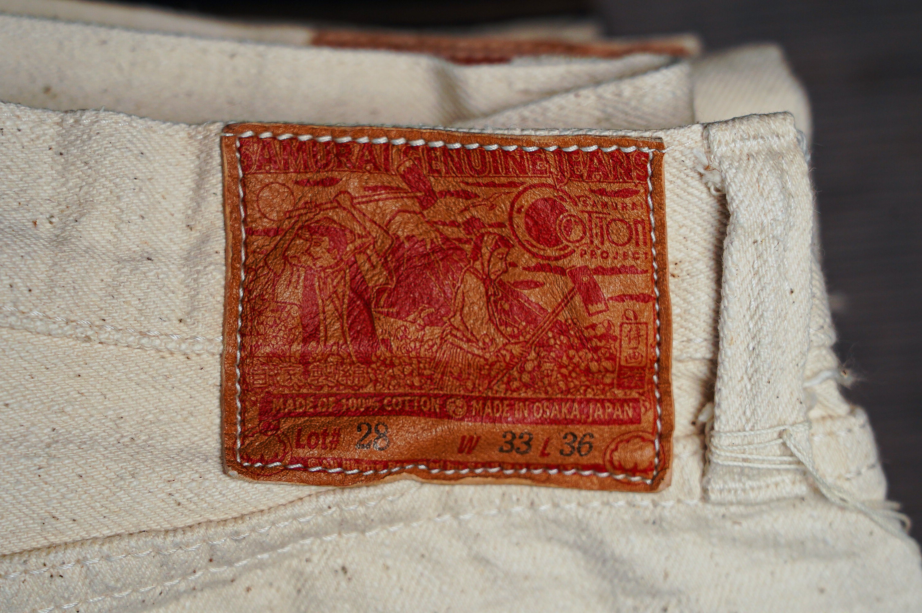 Samurai S510SC-KI 18oz Cotton Kinari Regular Straight- Ecru