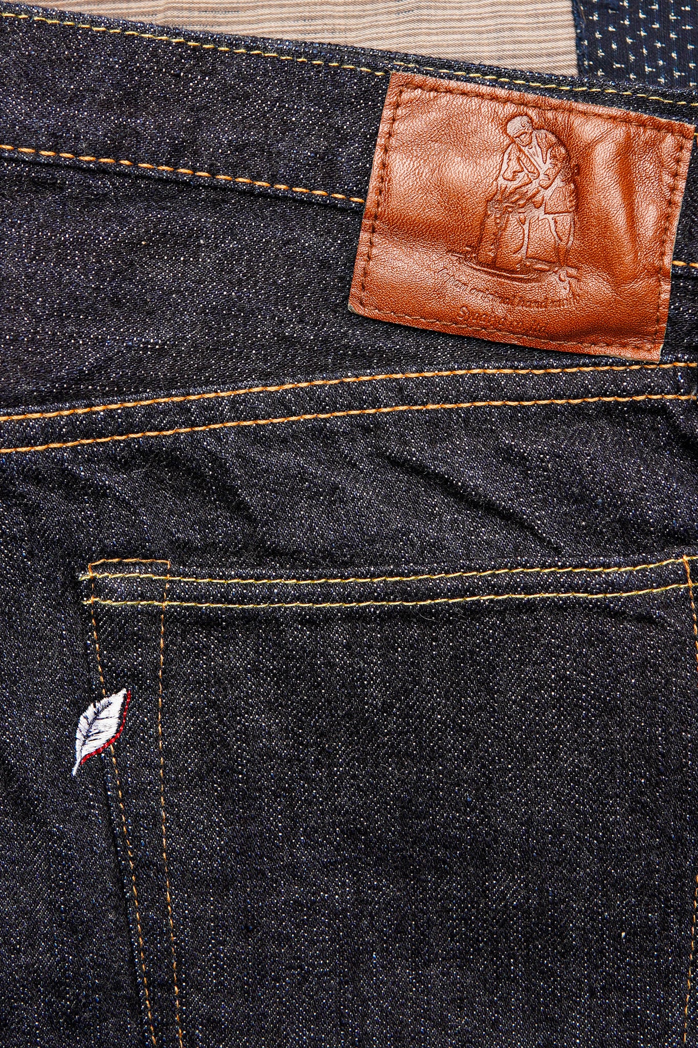 Pure Blue Japan XX-002 14oz Selvedge Denim Piped Straight - One Washed