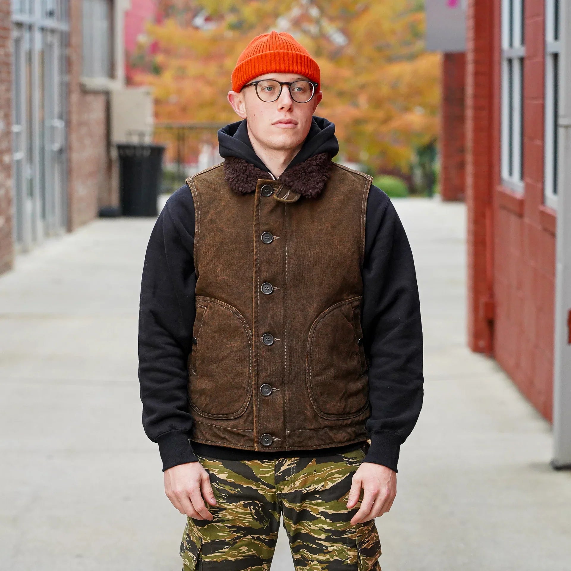 IRON HEART ダウンベスト ブラウン MEDIUM IRON HEART ダウンベスト ブラウン MEDIUM