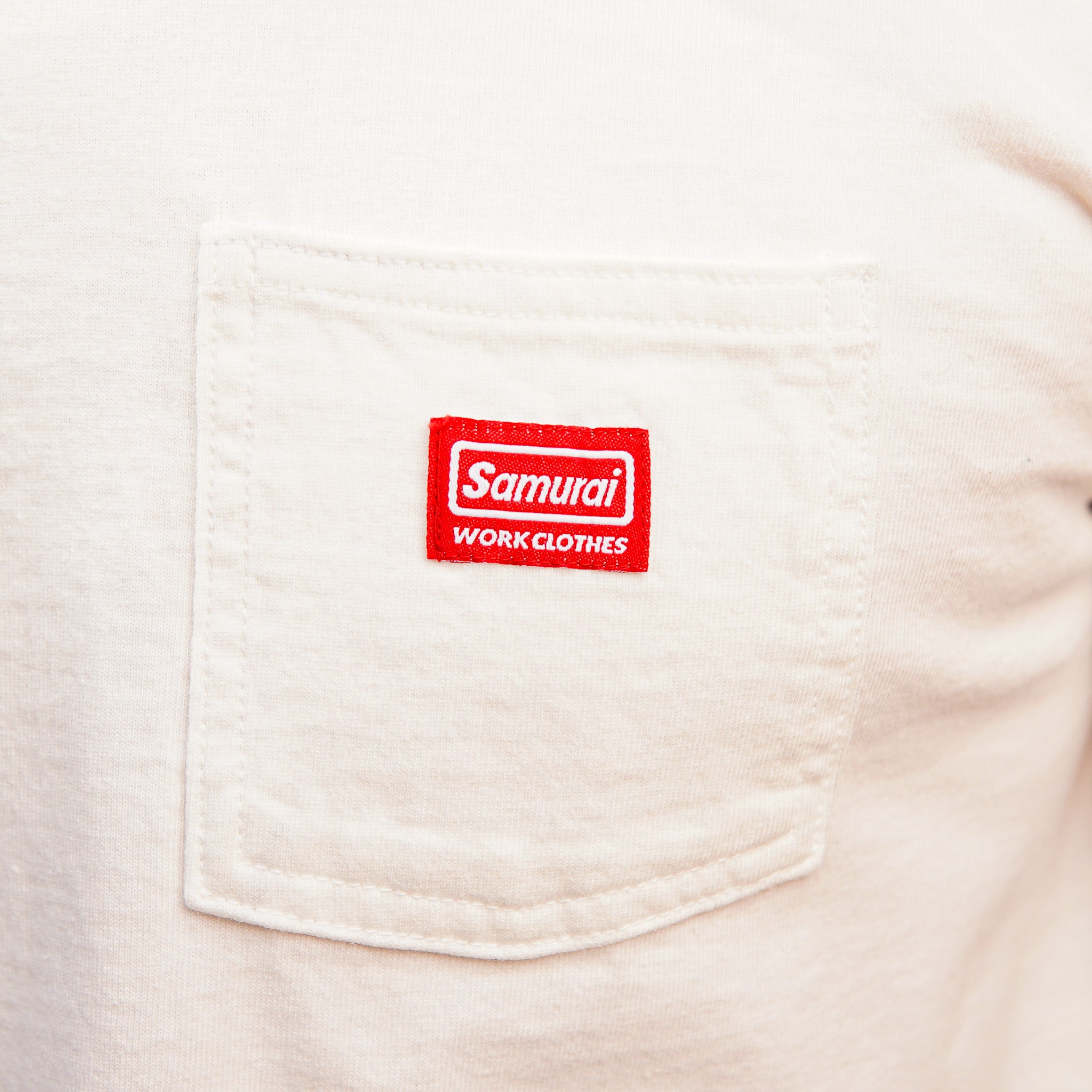 Samurai SWCT-101L Heavy Weight Pocket T-Shirt (Longer Length) - White