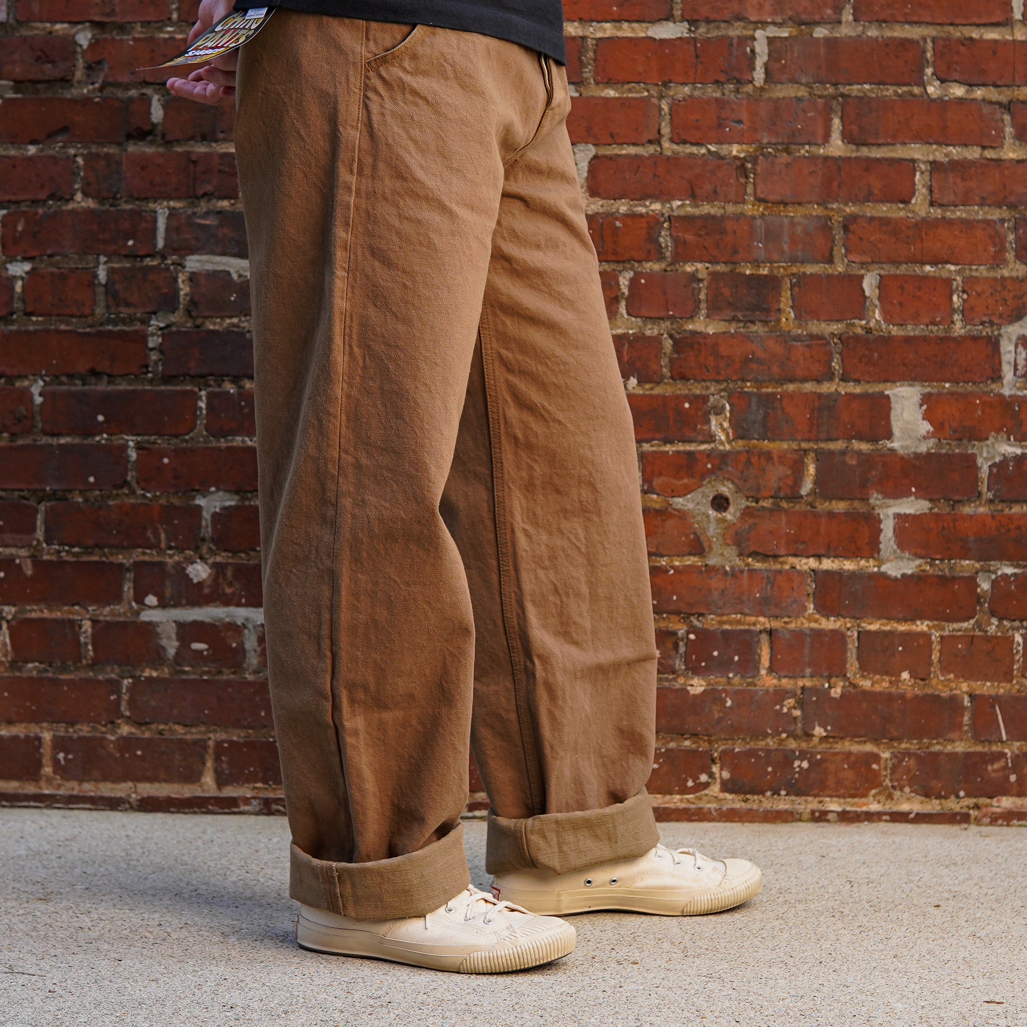 Samurai SJ48CP 15oz Khaki Chino - Wide Straight Trousers