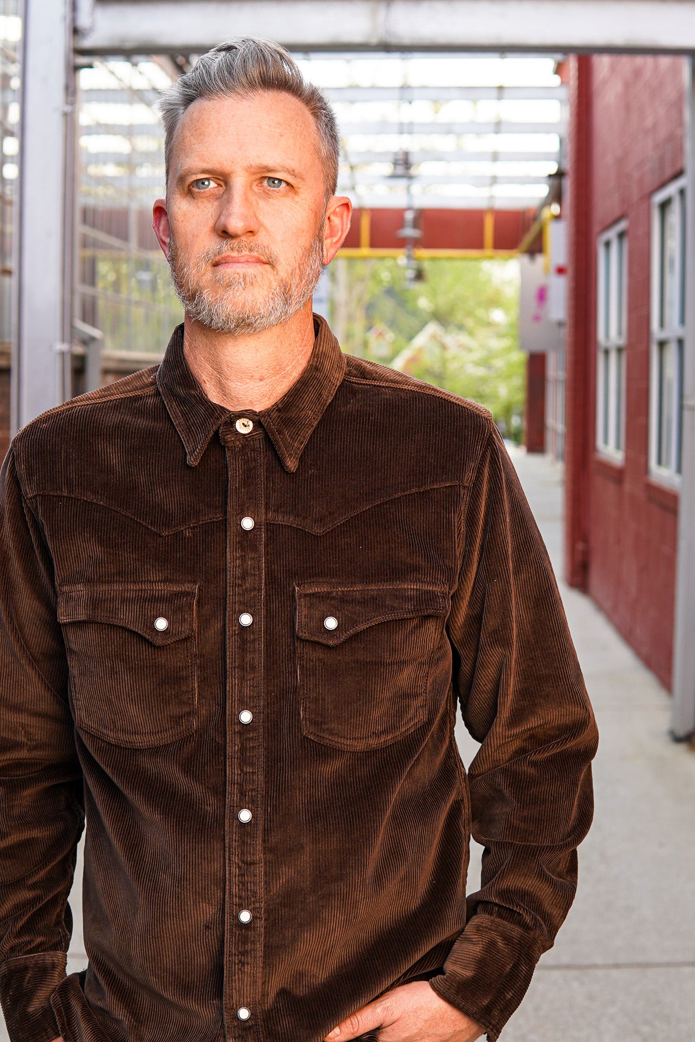 Freenote Cloth Calico Western Shirt - Espresso Corduroy