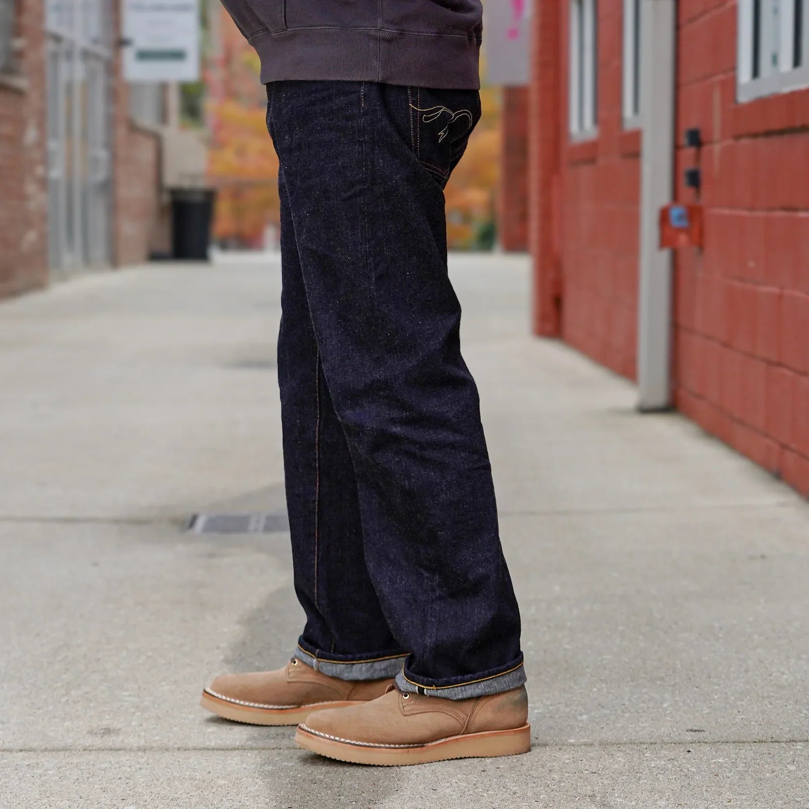 The Flat Head FN-3005 14.5oz Straight Selvedge Denim - Indigo