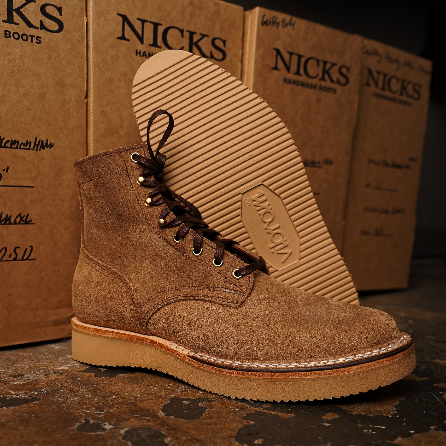 Nicks x GP Terminus Boot - Brown CXL Roughout – Guilty Party