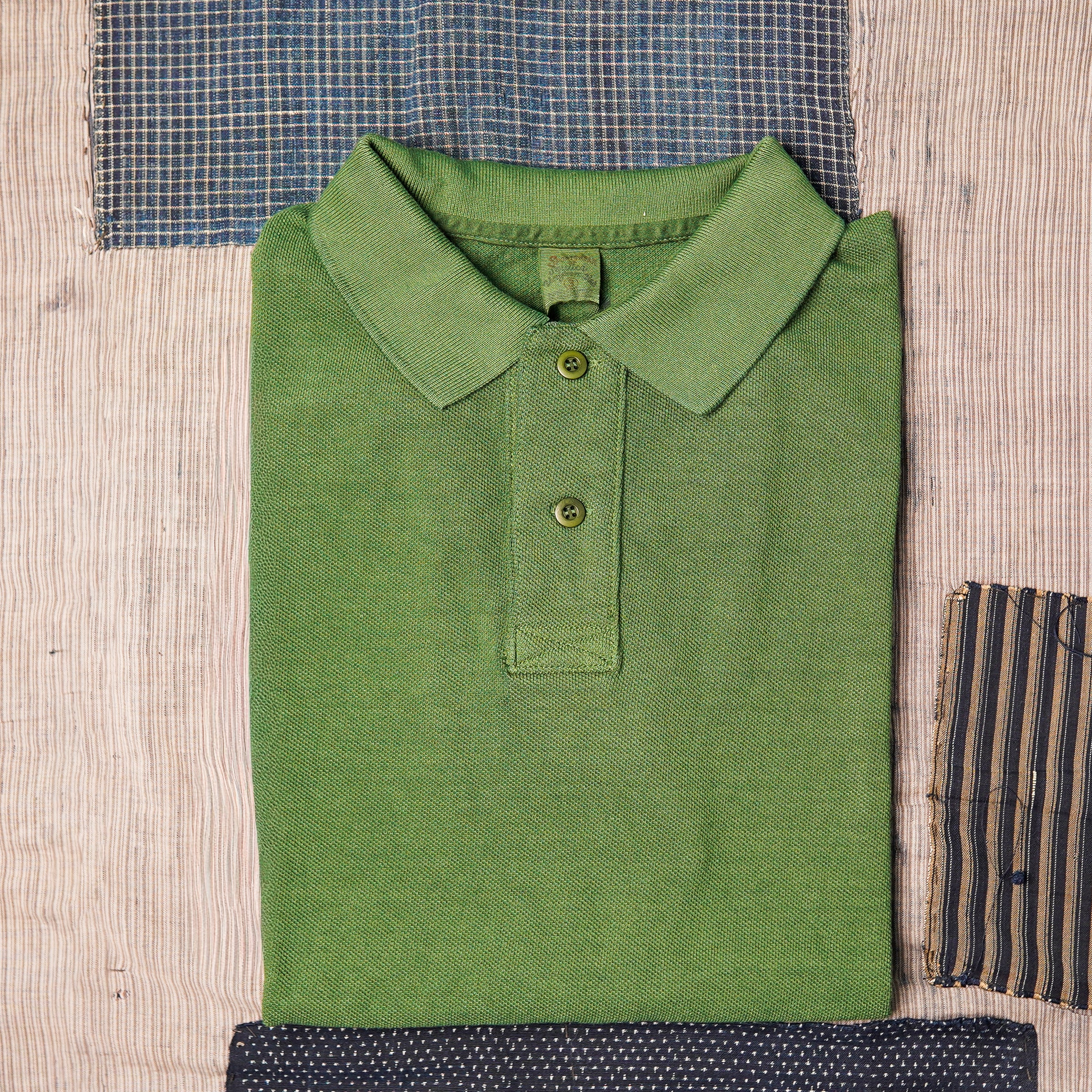 UES 67LW Rahben Stitch Polo Shirt - Green