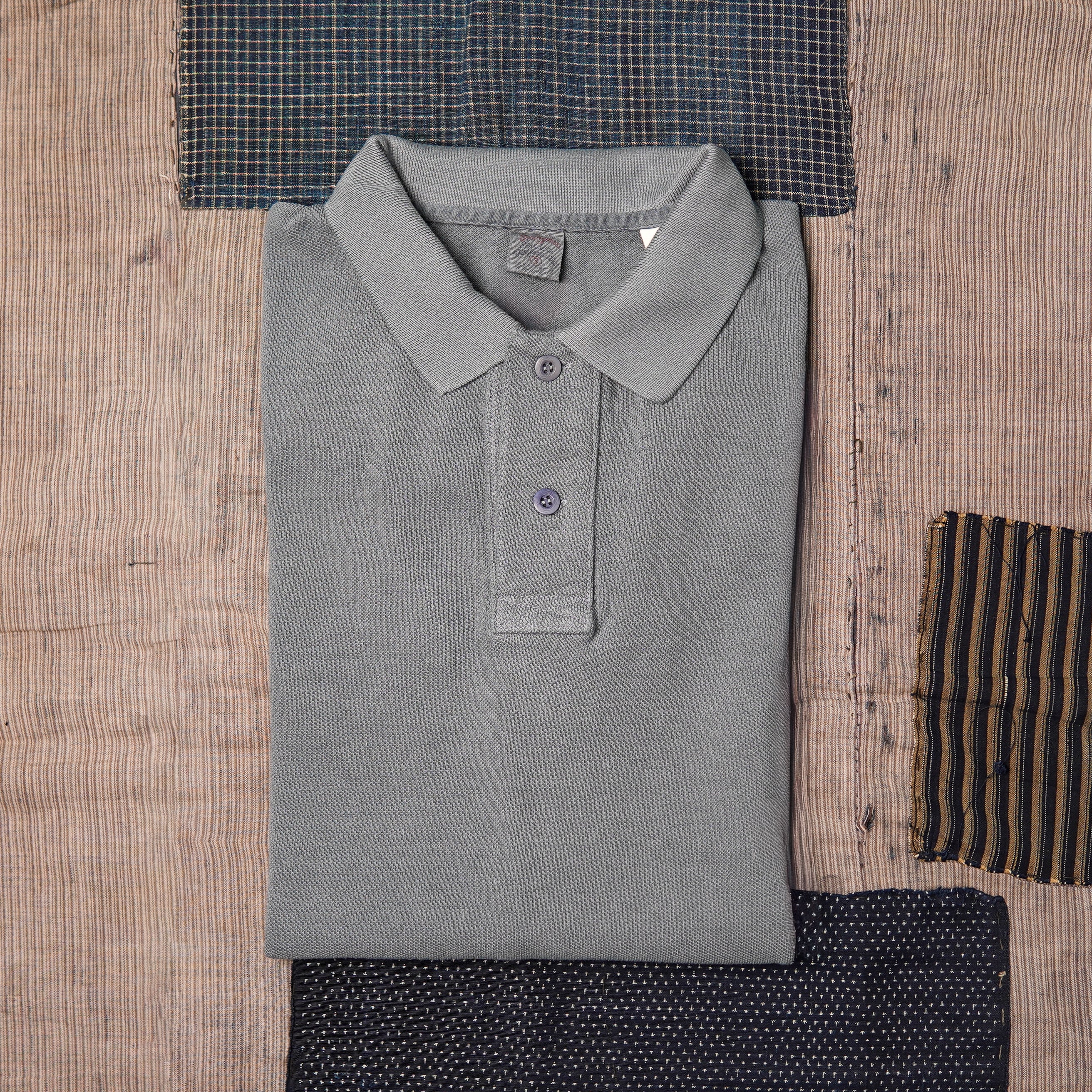 UES 67LW Rahben Stitch Polo Shirt - Gray