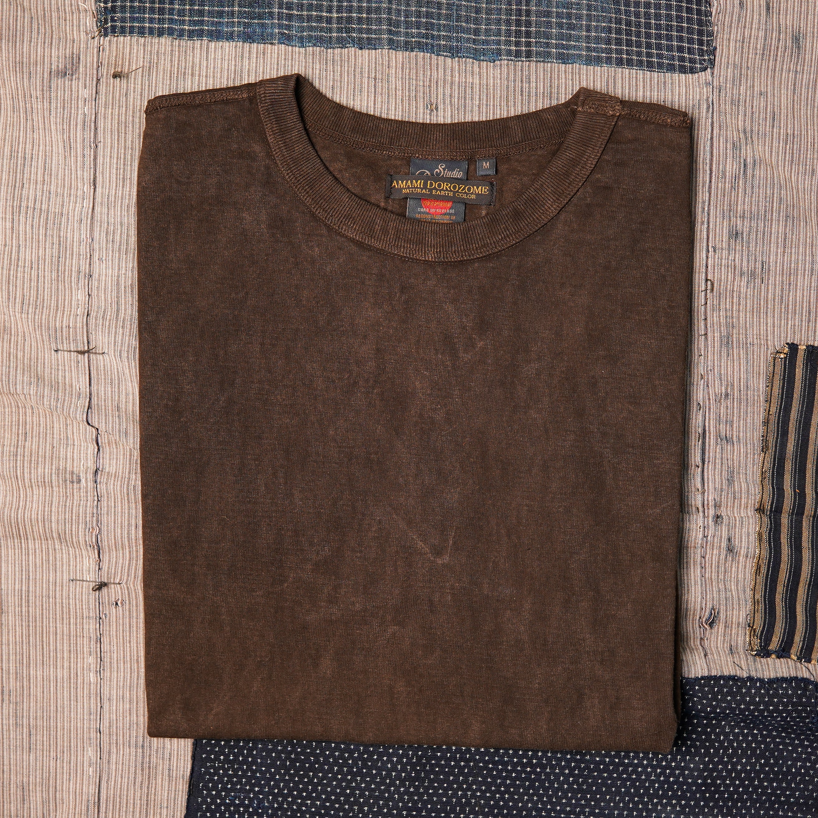 Studio D'Artisan 8198 Amami Oshima Mud-Dyed Loopwheeled T-Shirt