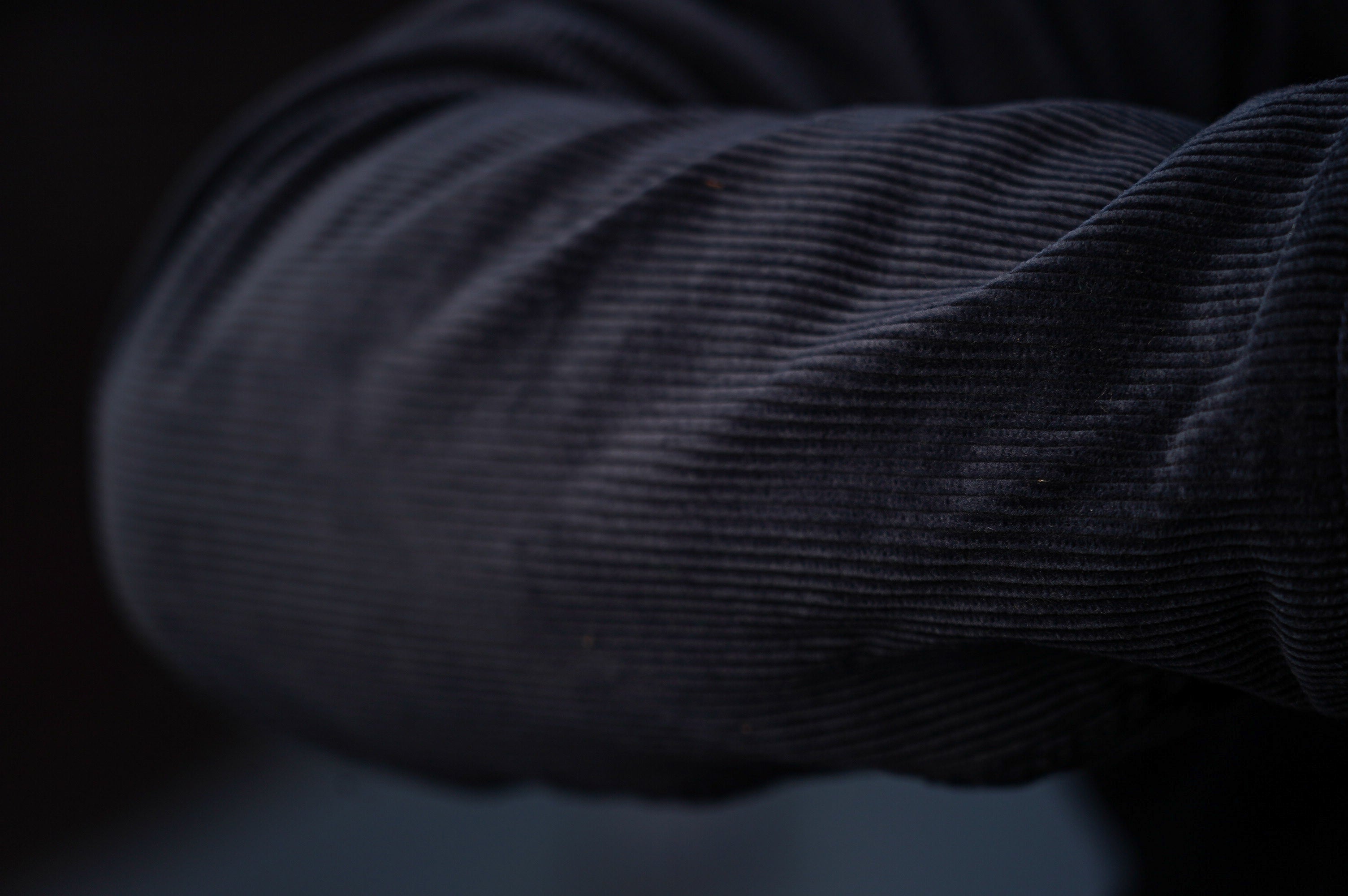 The Flat Head FN-OJ-V003 Corduroy Varsity Jacket - Navy