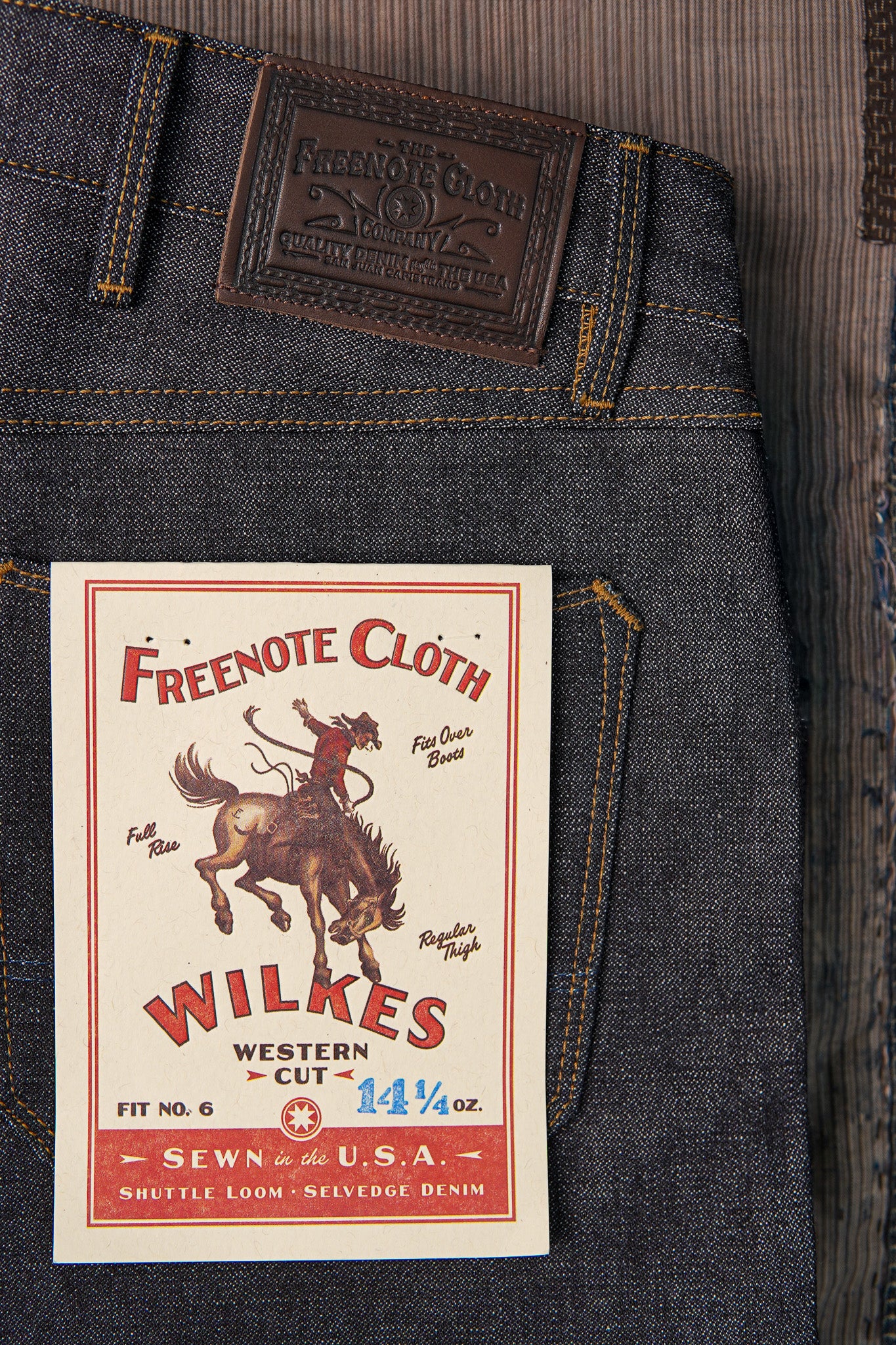 Freenote Cloth Wilkes Western Cut - 14.25oz Broken Twill