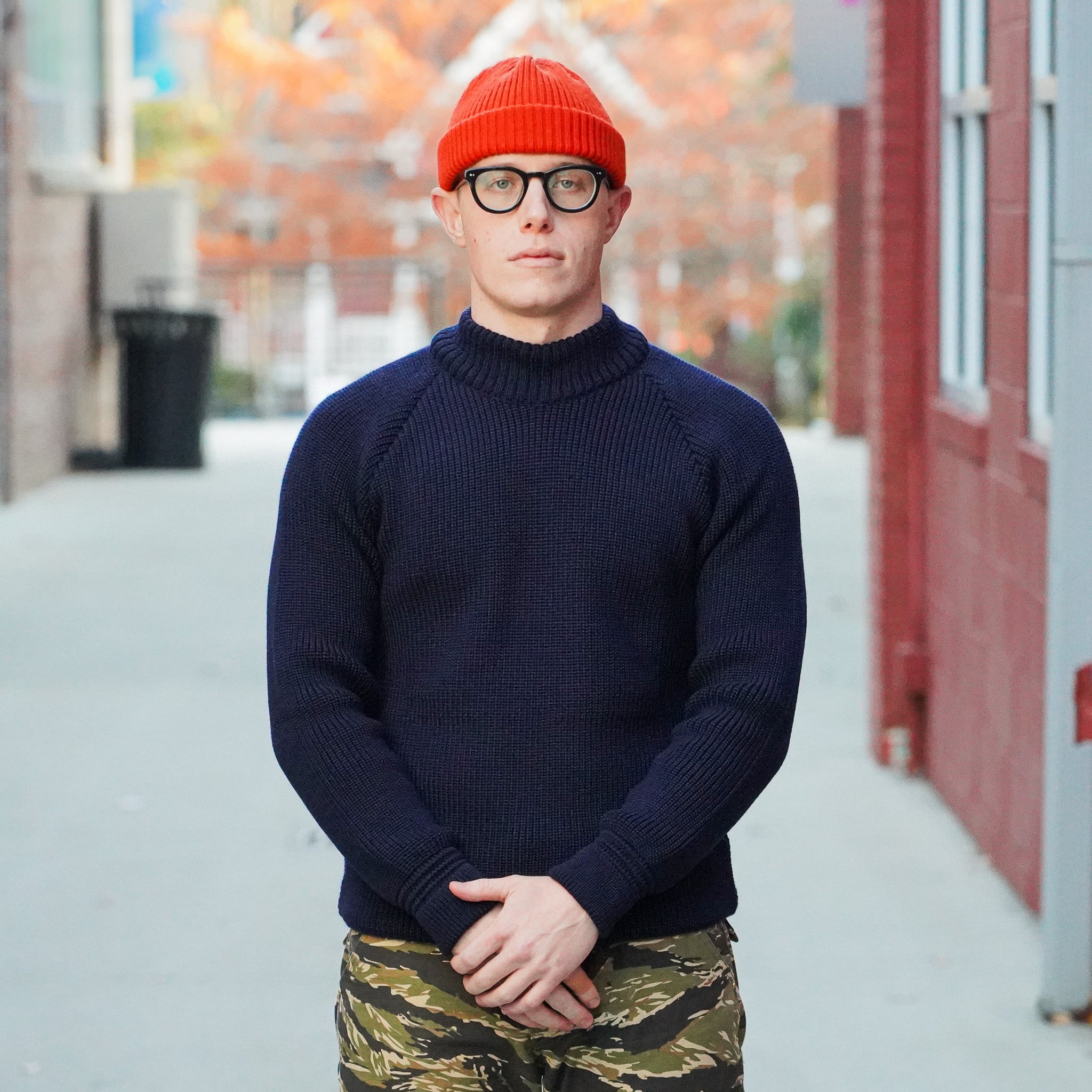 Heimat Textil Raglan Pullover Sweater - Ink