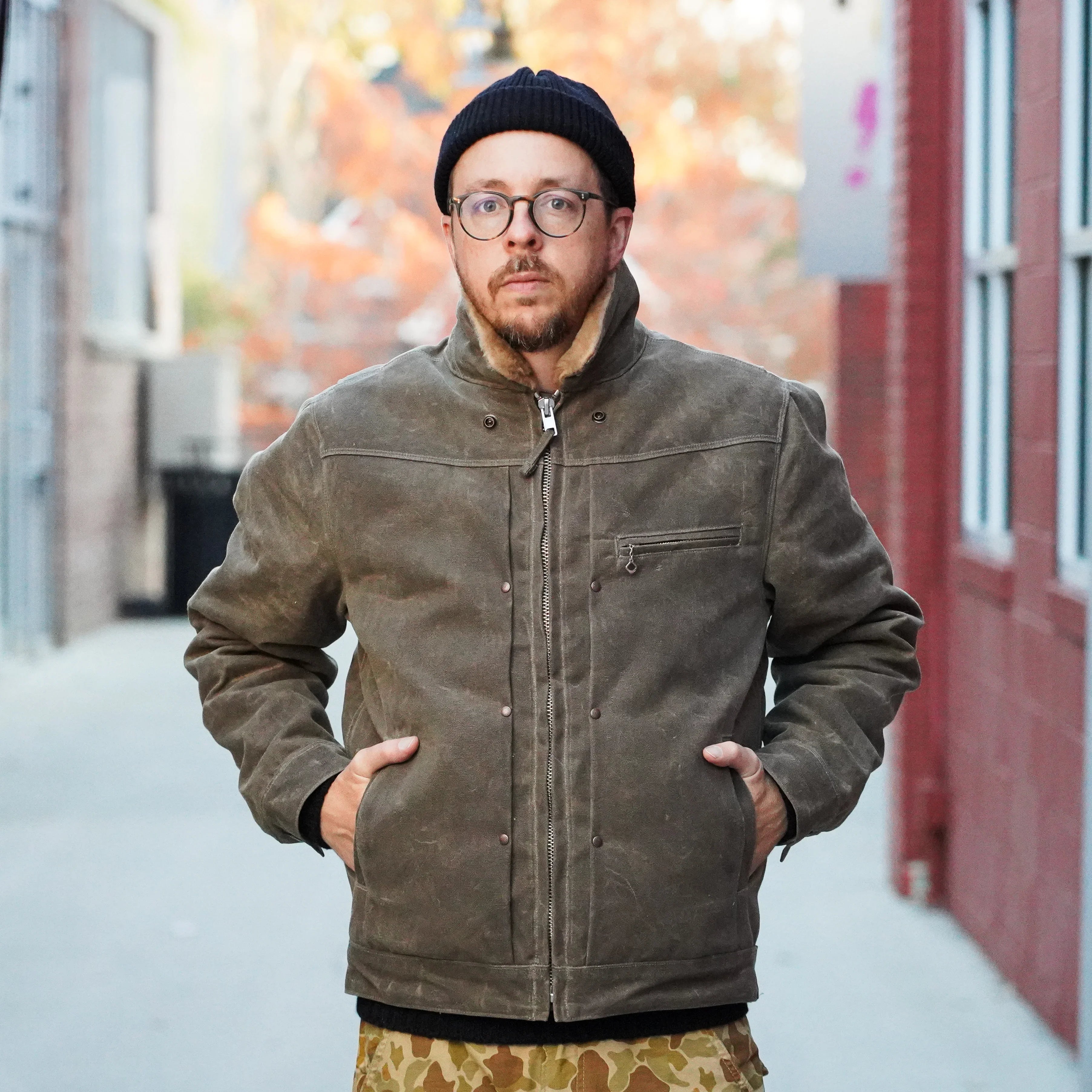 Freenote Cloth RJ-2 20oz Lined Riders Jacket - Tobacco