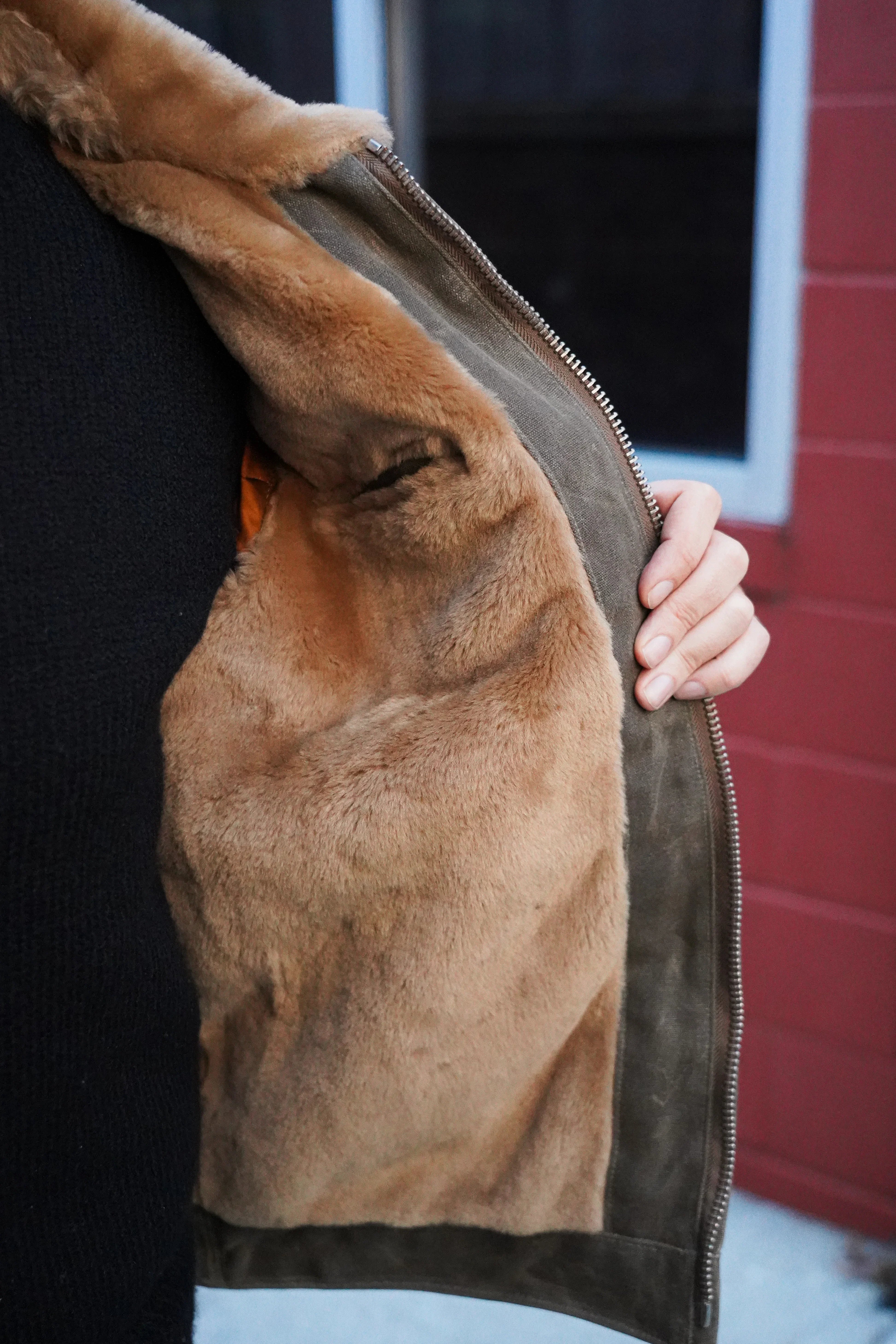 Freenote Cloth RJ-2 20oz Lined Riders Jacket - Tobacco