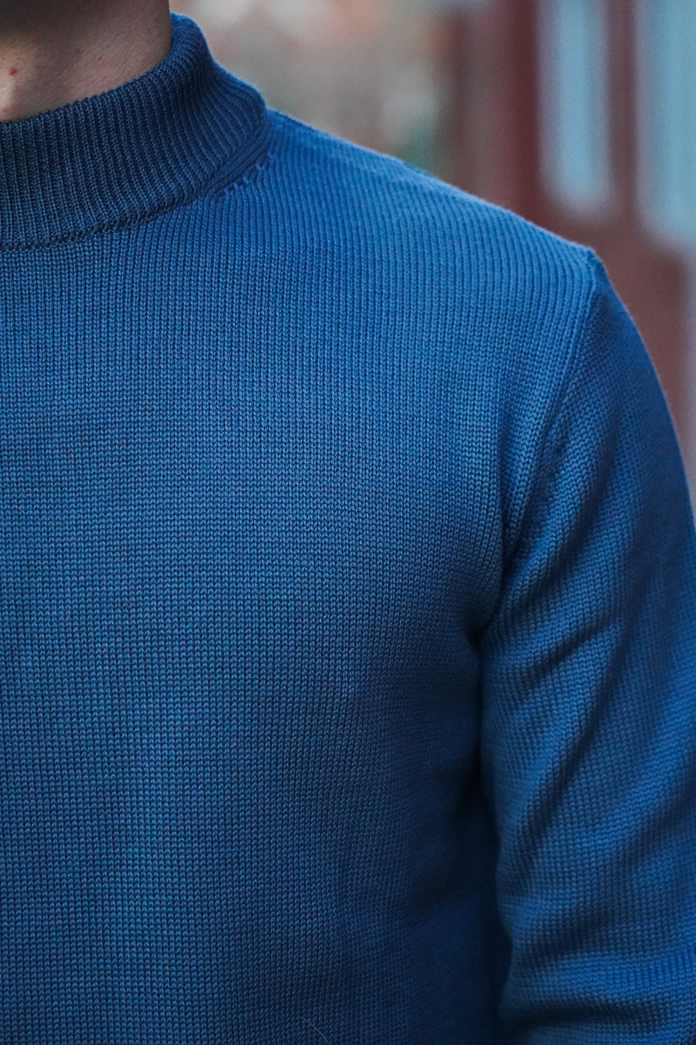 Heimat Textil Merino Deck Sweater - Trail Blue
