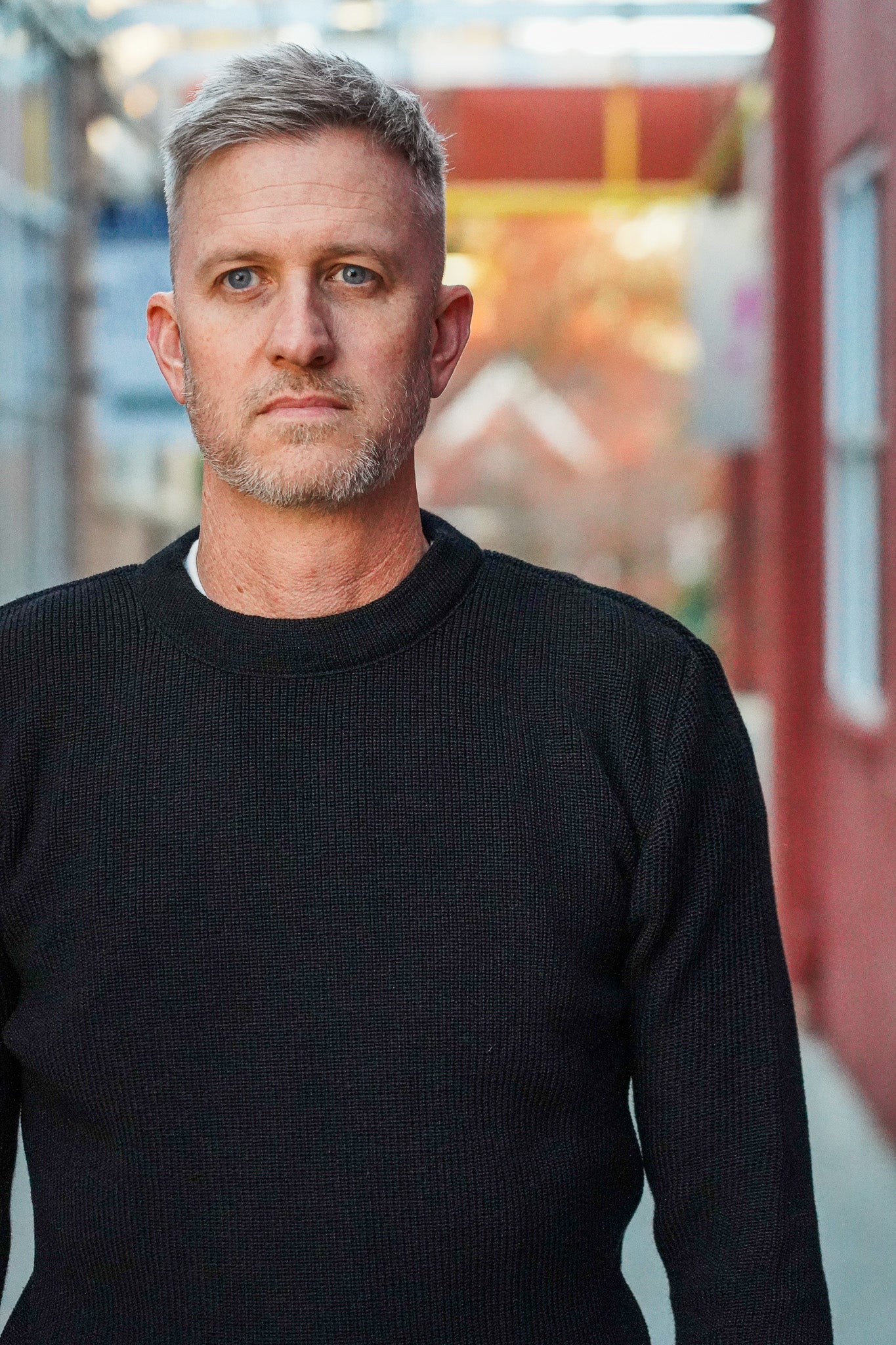 Heimat Textil Merino Rundhal Crewneck Sweater - Schwarz