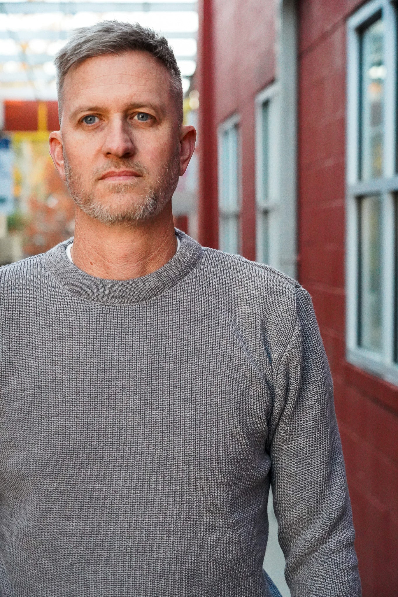 Heimat Textil Merino Rundhal Crewneck Sweater - Battleship Grey