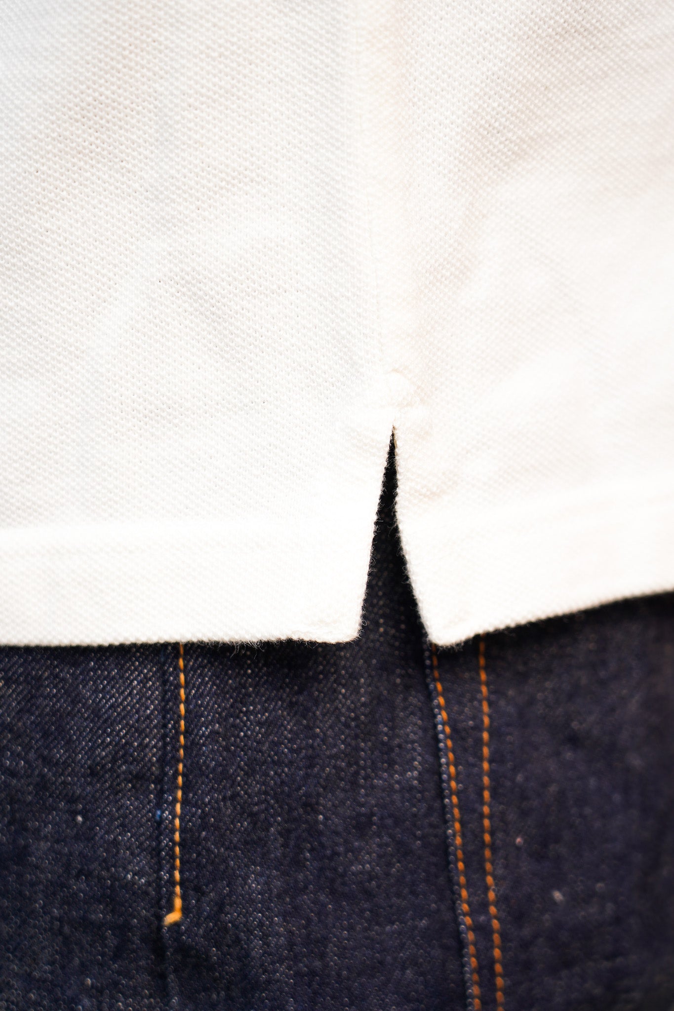 UES 67LW Rahben Stitch Polo Shirt - White