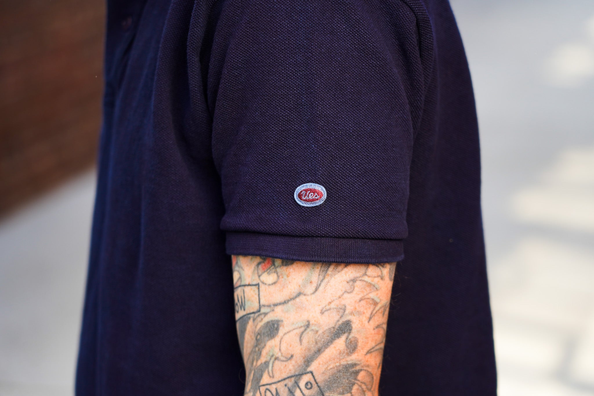 UES 67LW-I Rahben Stitch Polo Shirt - Indigo