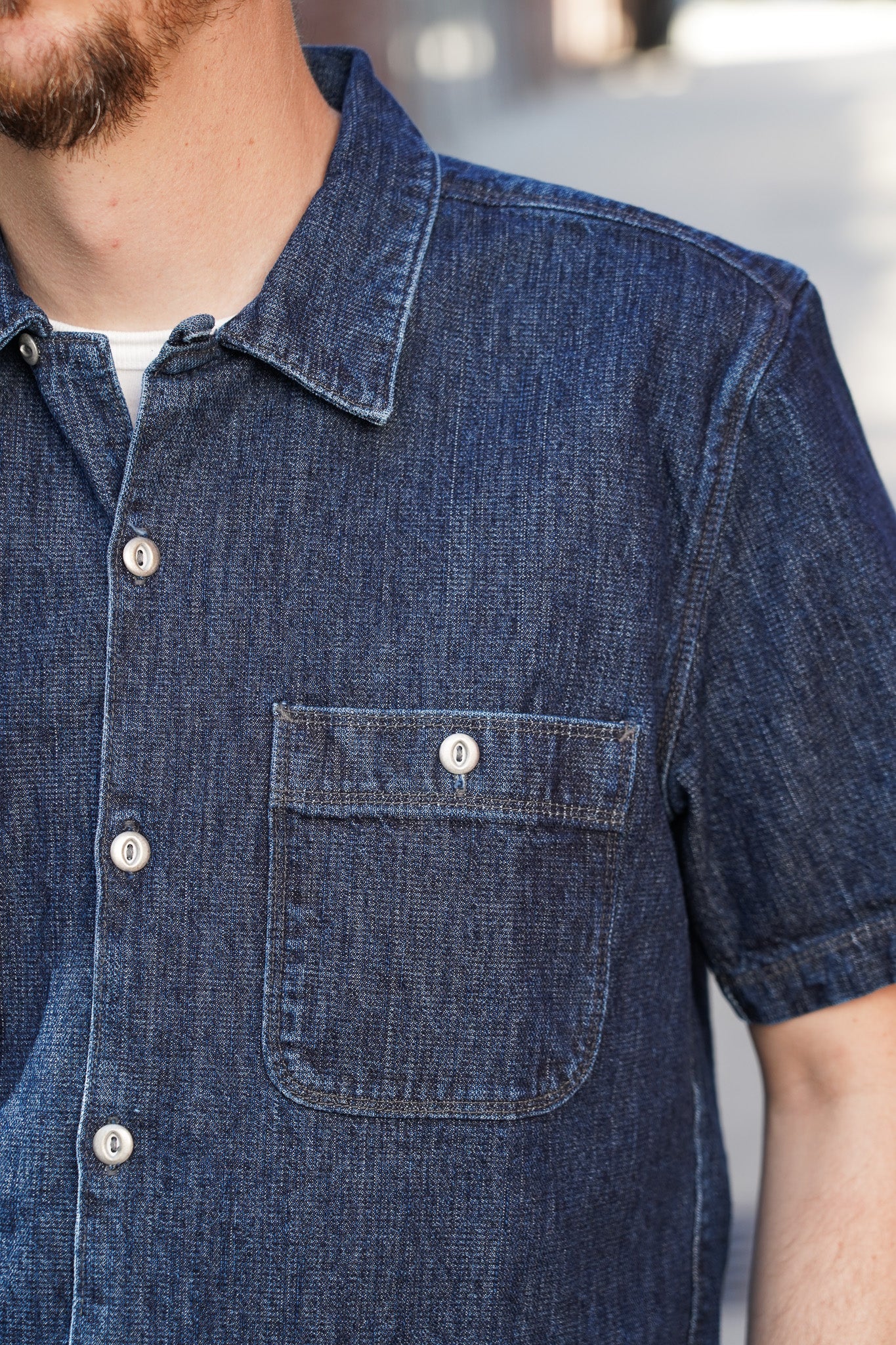 Freenote Cloth Dayton Shirt - Indigo Stonewash