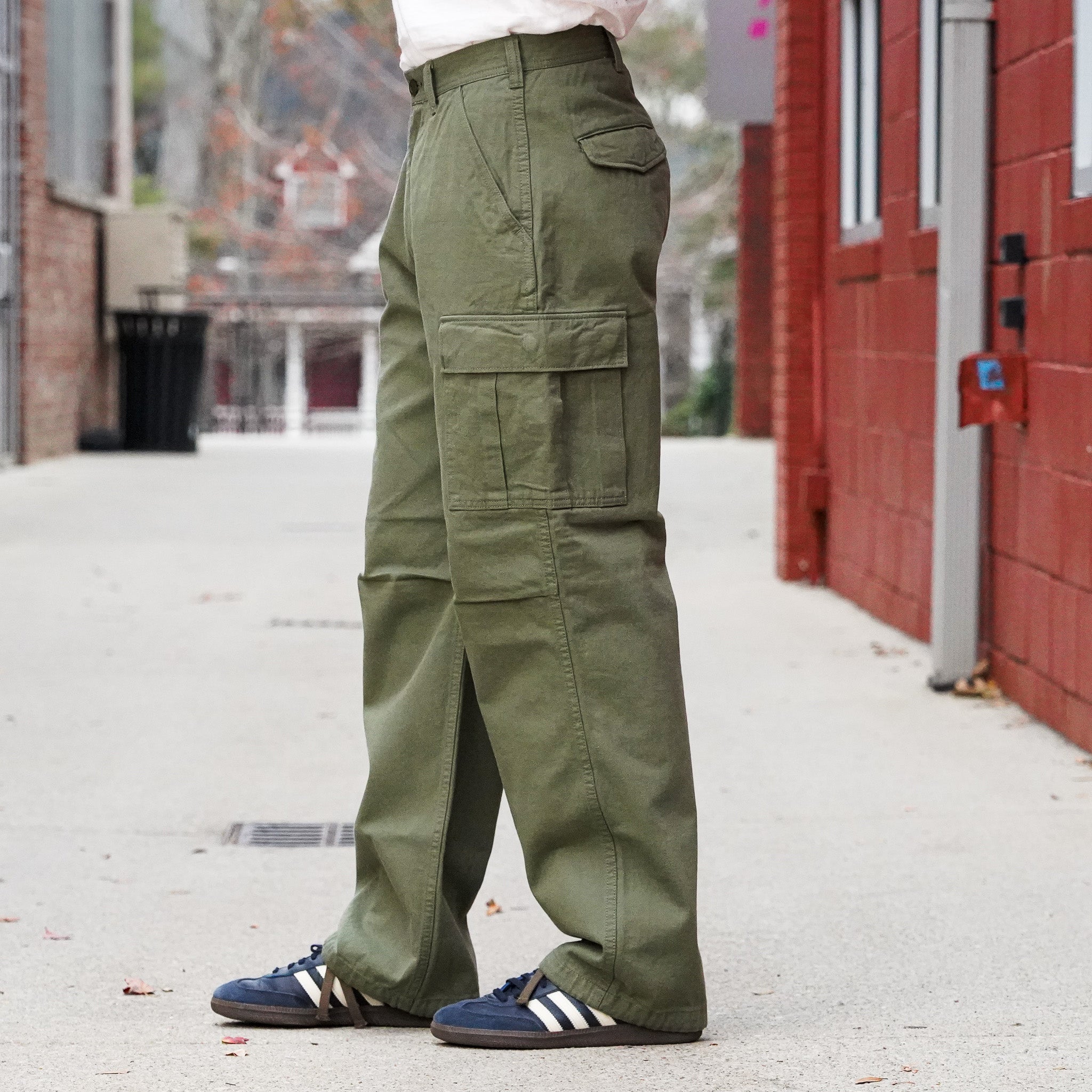 The Flat Head FN-PA-C016 Cargo Pants - Olive – Guilty Party