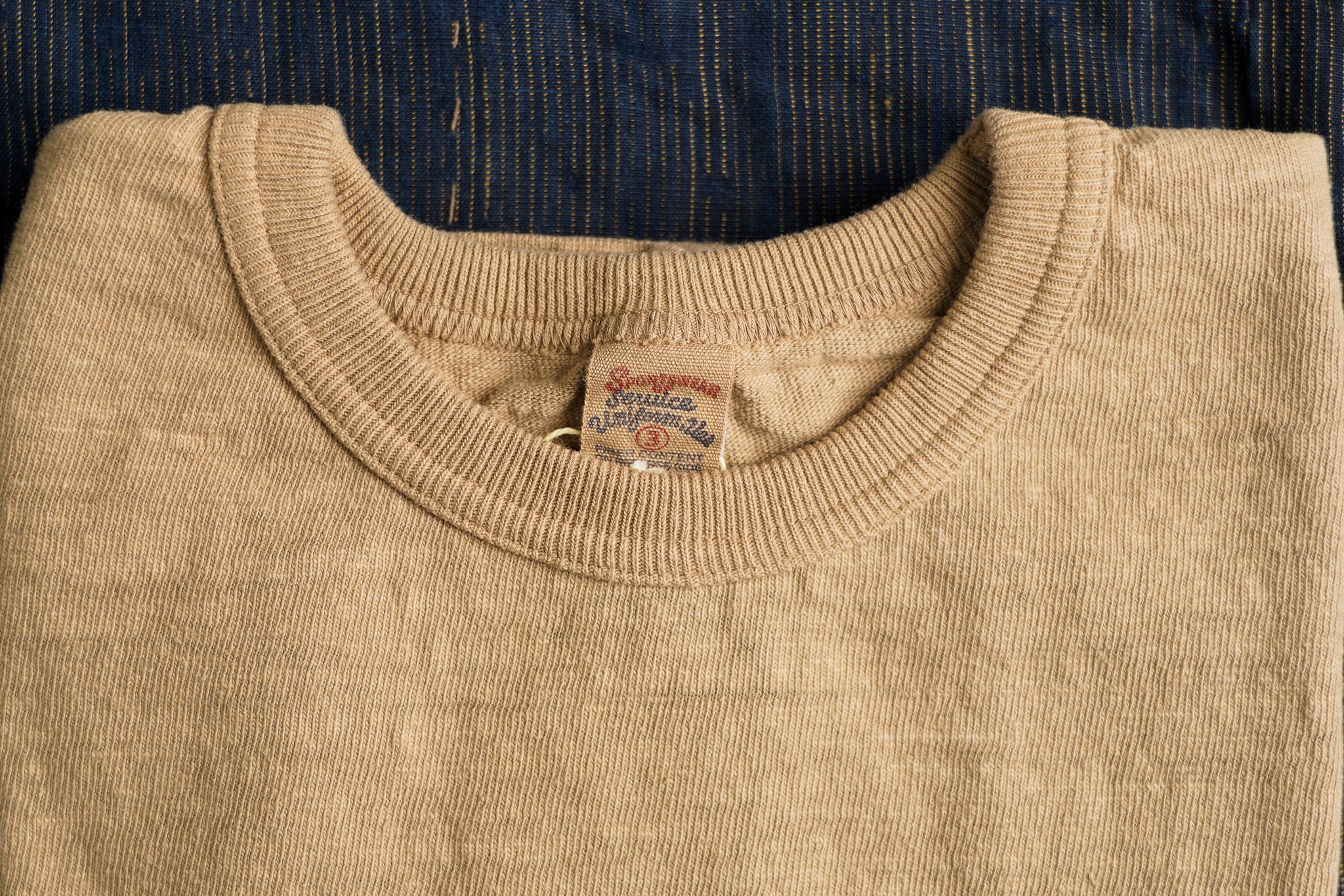 UES No. 8 Slub Nep Short Sleeve Tee - Sand