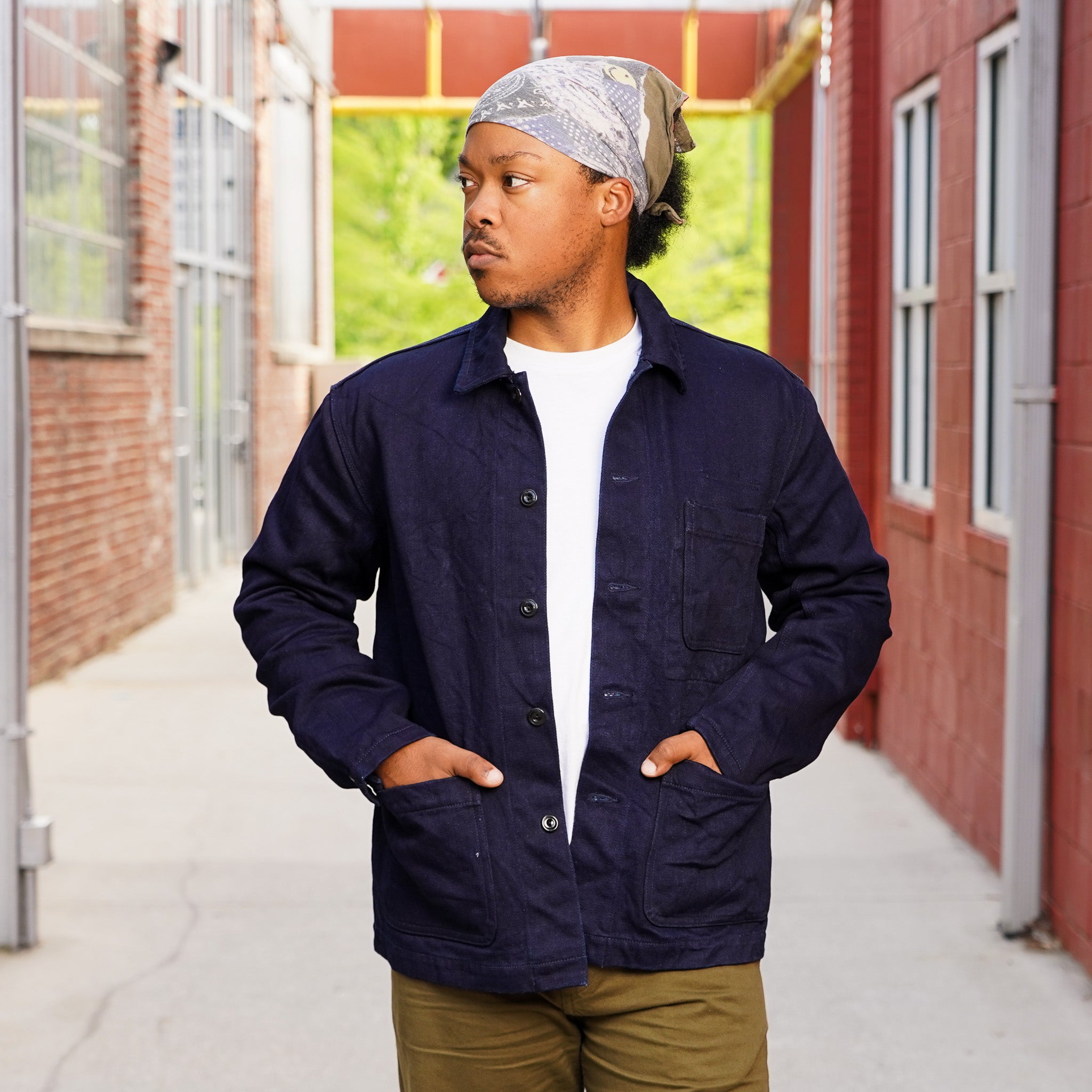 UES Tricotine Euro Jacket - Indigo