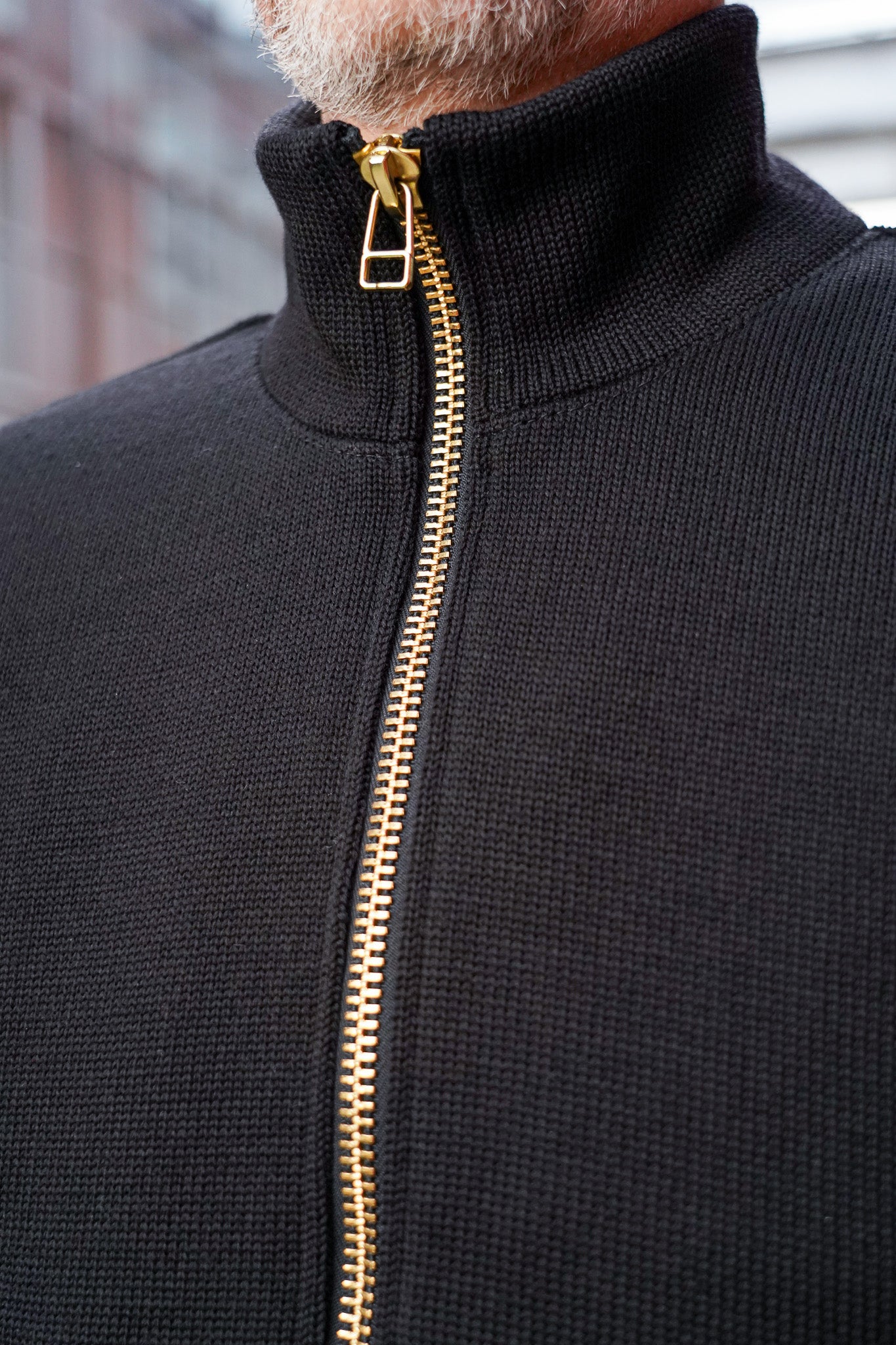 Dehen 1920 Full Throttle Moto-Sweater - Black