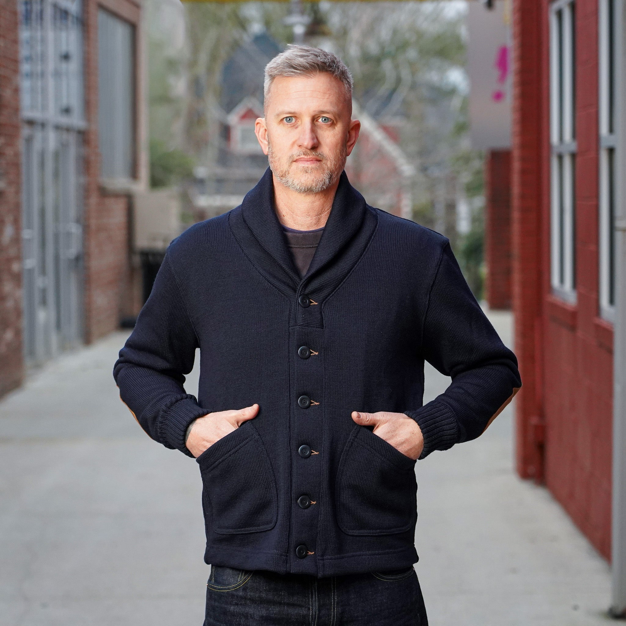 Dehen 1920 Shawl Sweater Coat 2.0 - Dark Navy – Guilty Party