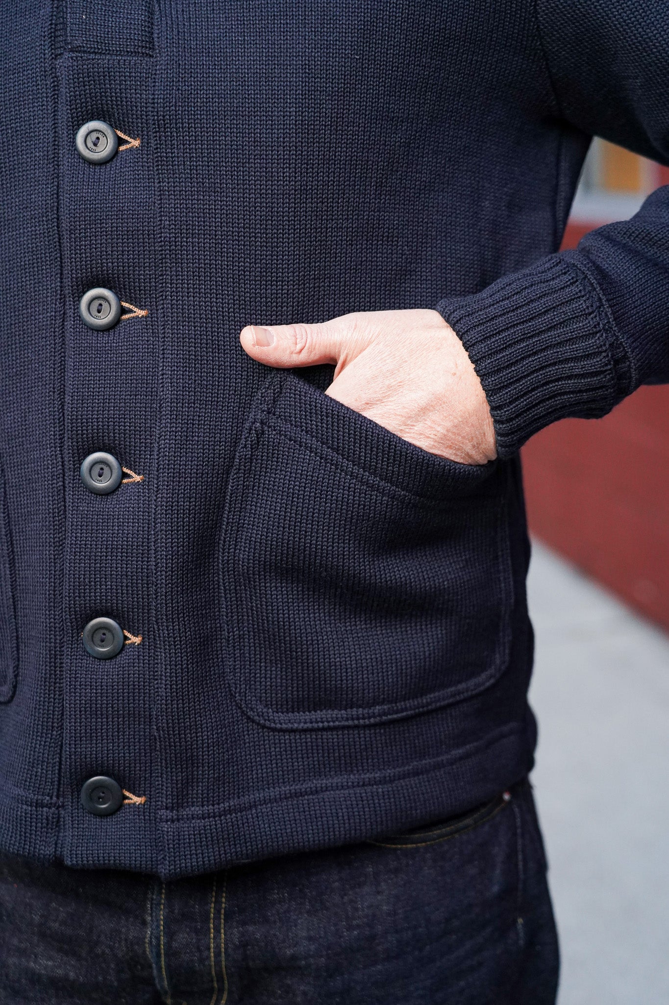 Dehen 1920 Shawl Sweater Coat 2.0 - Dark Navy