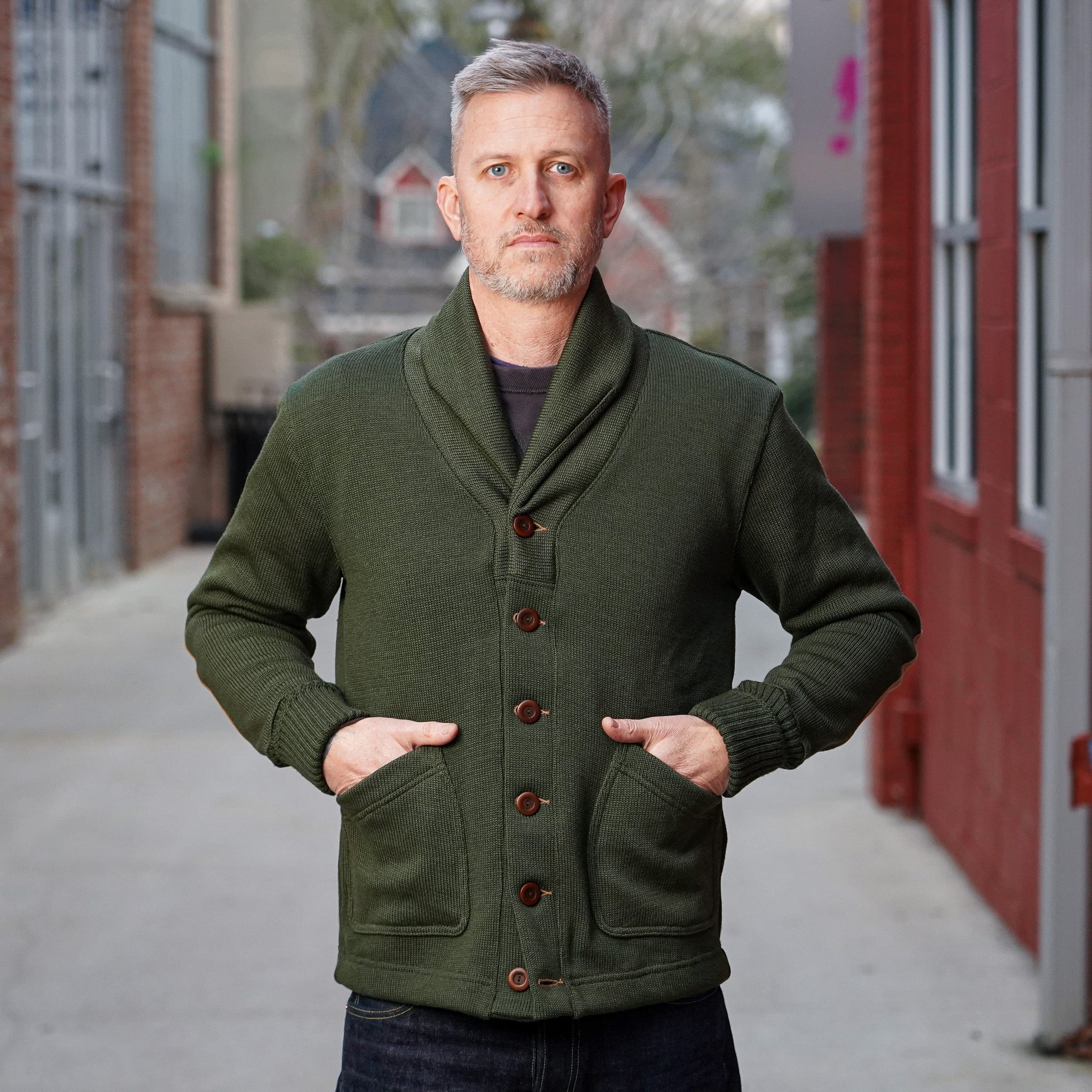 Dehen 1920 Shawl Sweater Coat 2.0 - Spruce