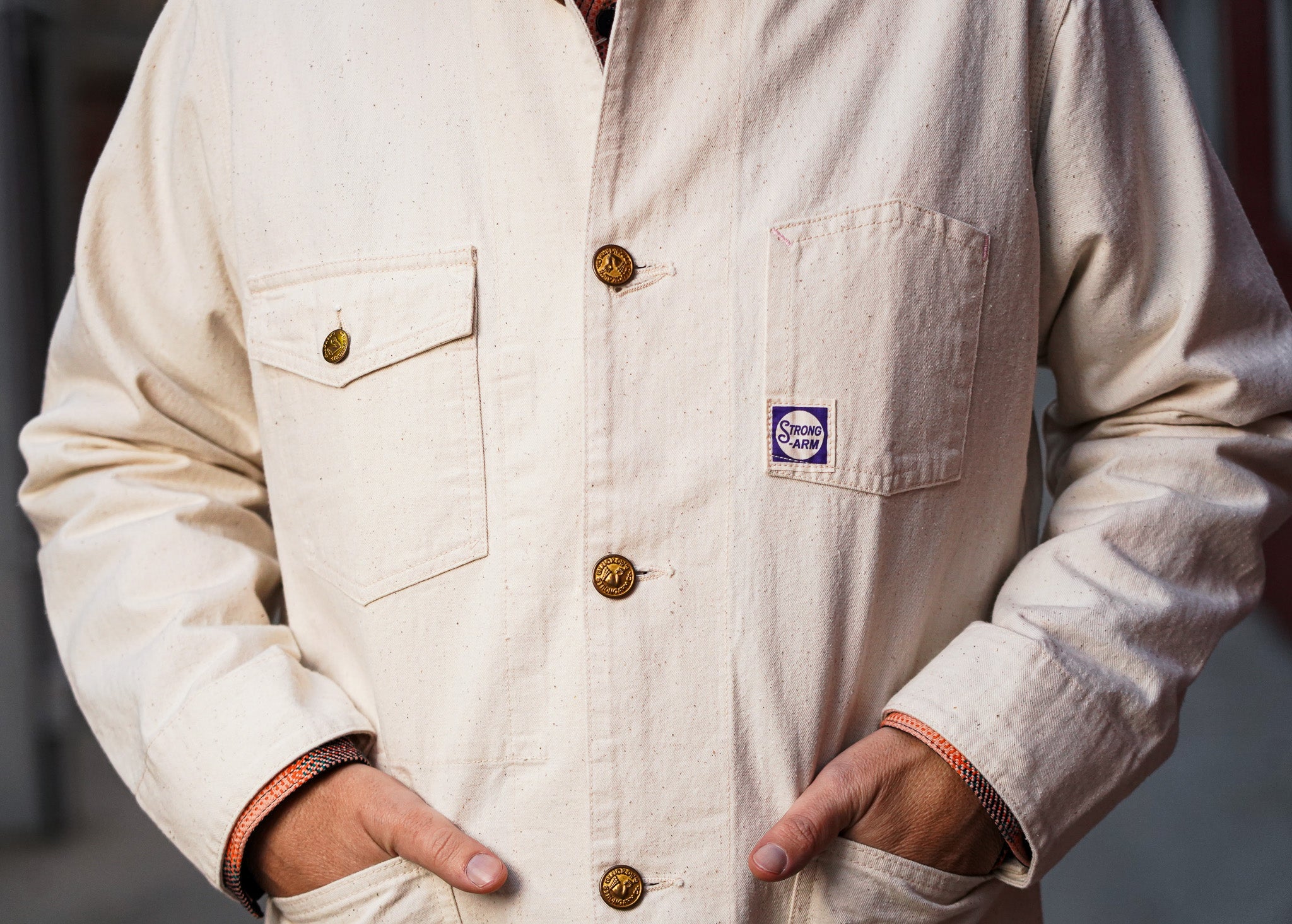 John Gluckow JG-29 House Painter's Jacket - Ecru