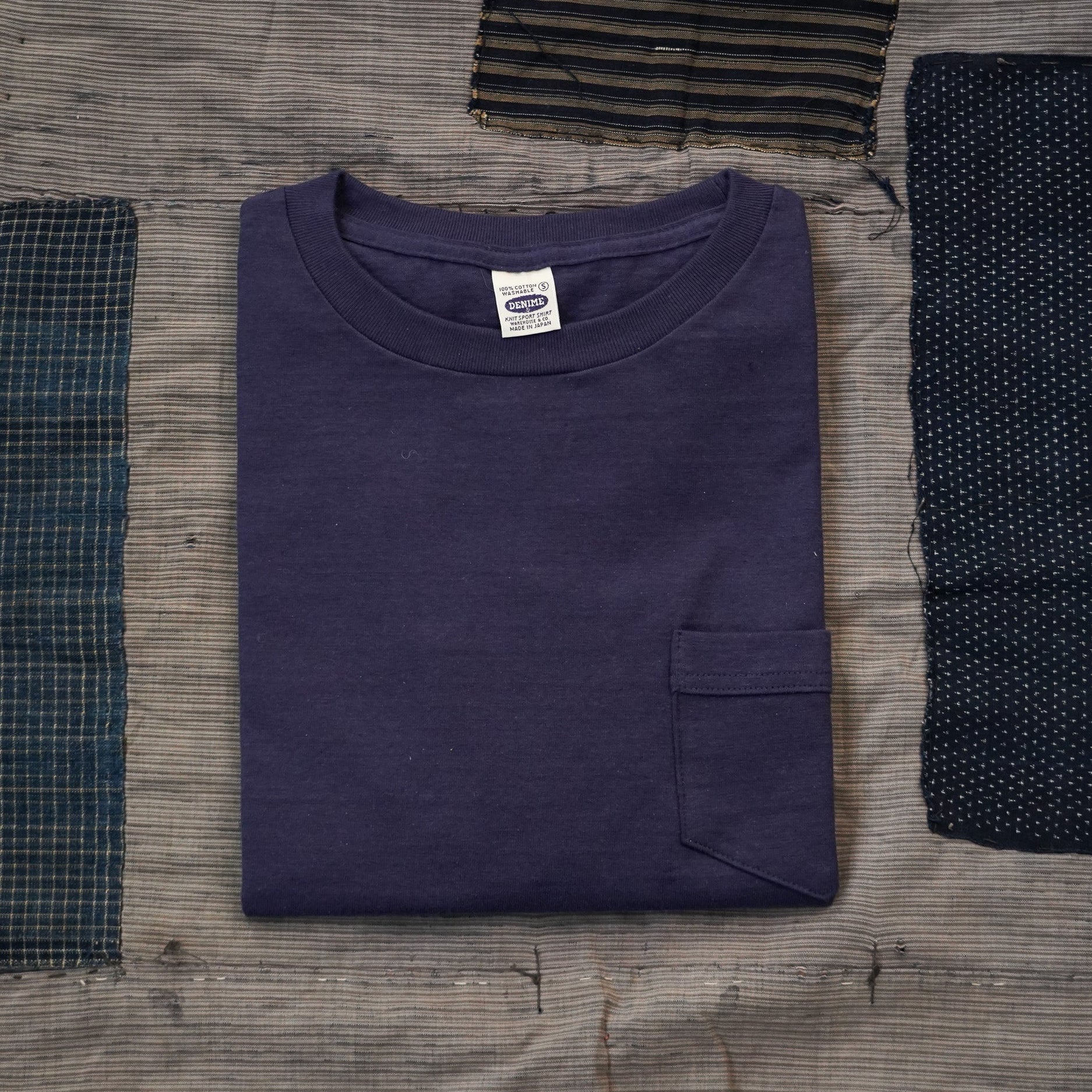 Denime Lot 273 Pocket Tee - Navy